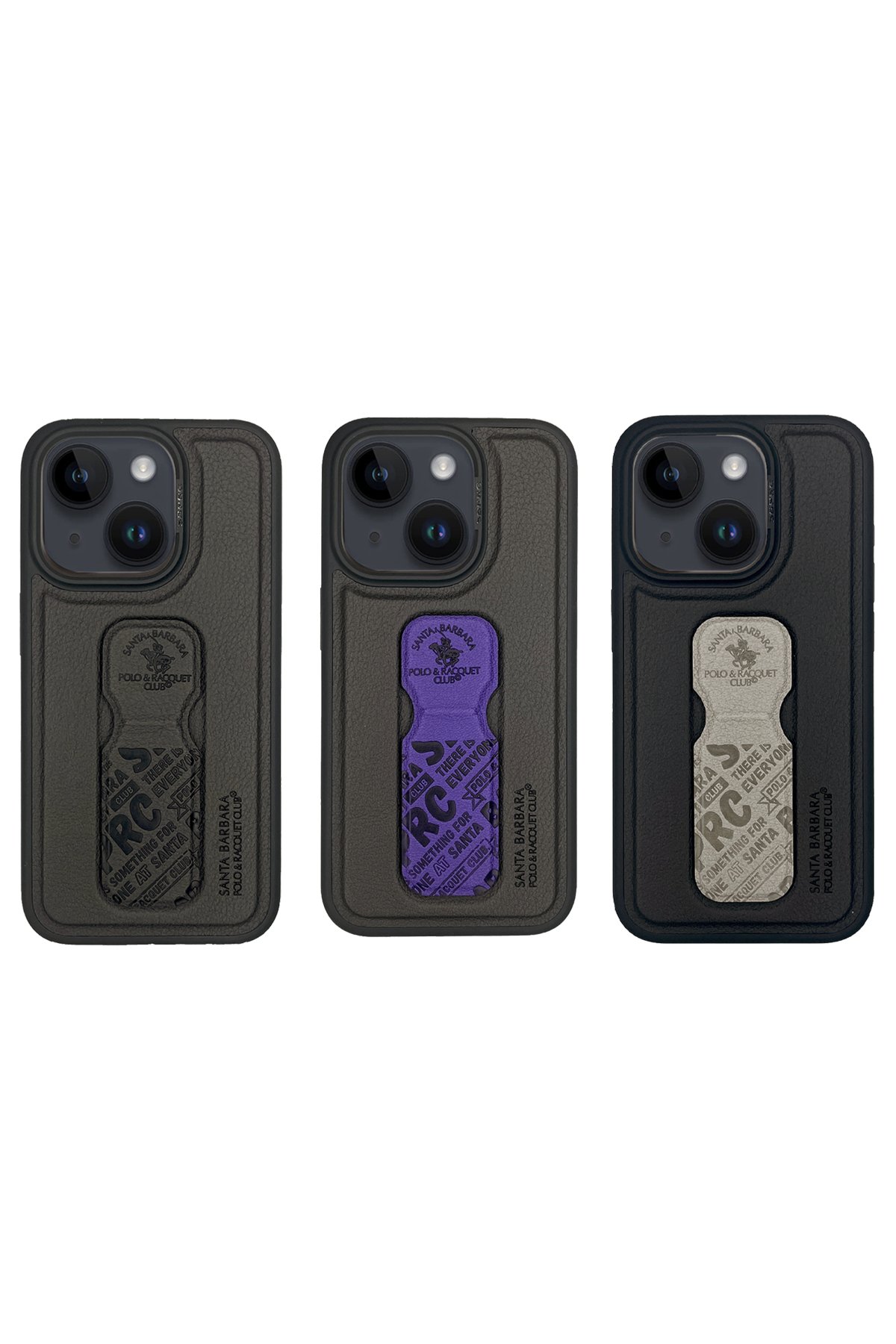 Santa Barbara Polo Racquet Club iPhone 15 Ravel Deri Kapak - Lacivert