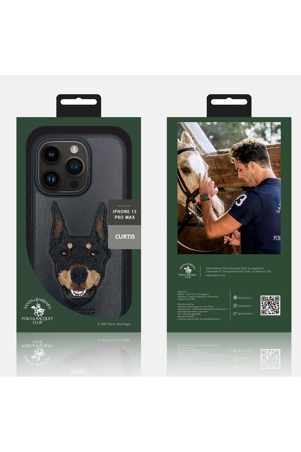 Santa Barbara Polo Racquet Club iPhone 15 Isaac Kapak - Kırmızı
