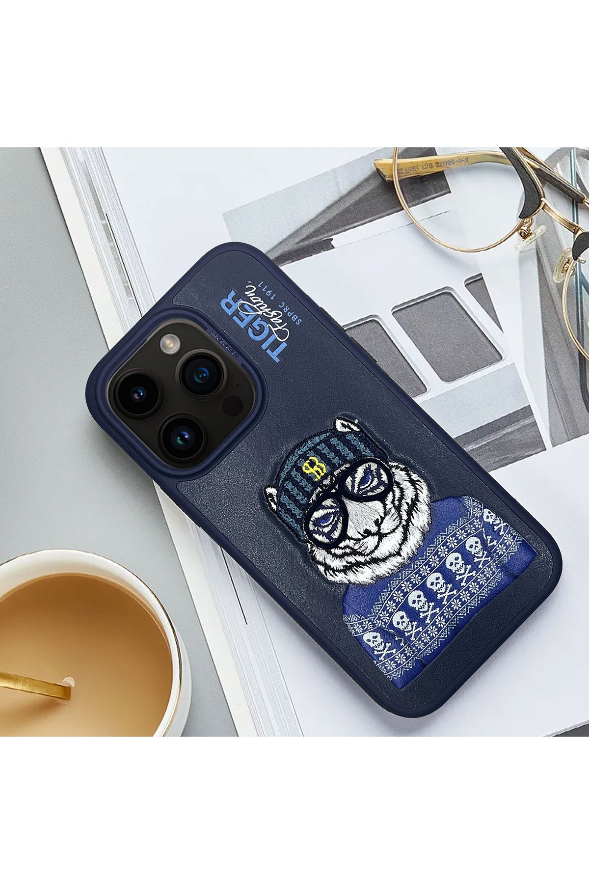 Santa Barbara Polo Racquet Club iPhone 15 Knight Deri Kapak - Siyah