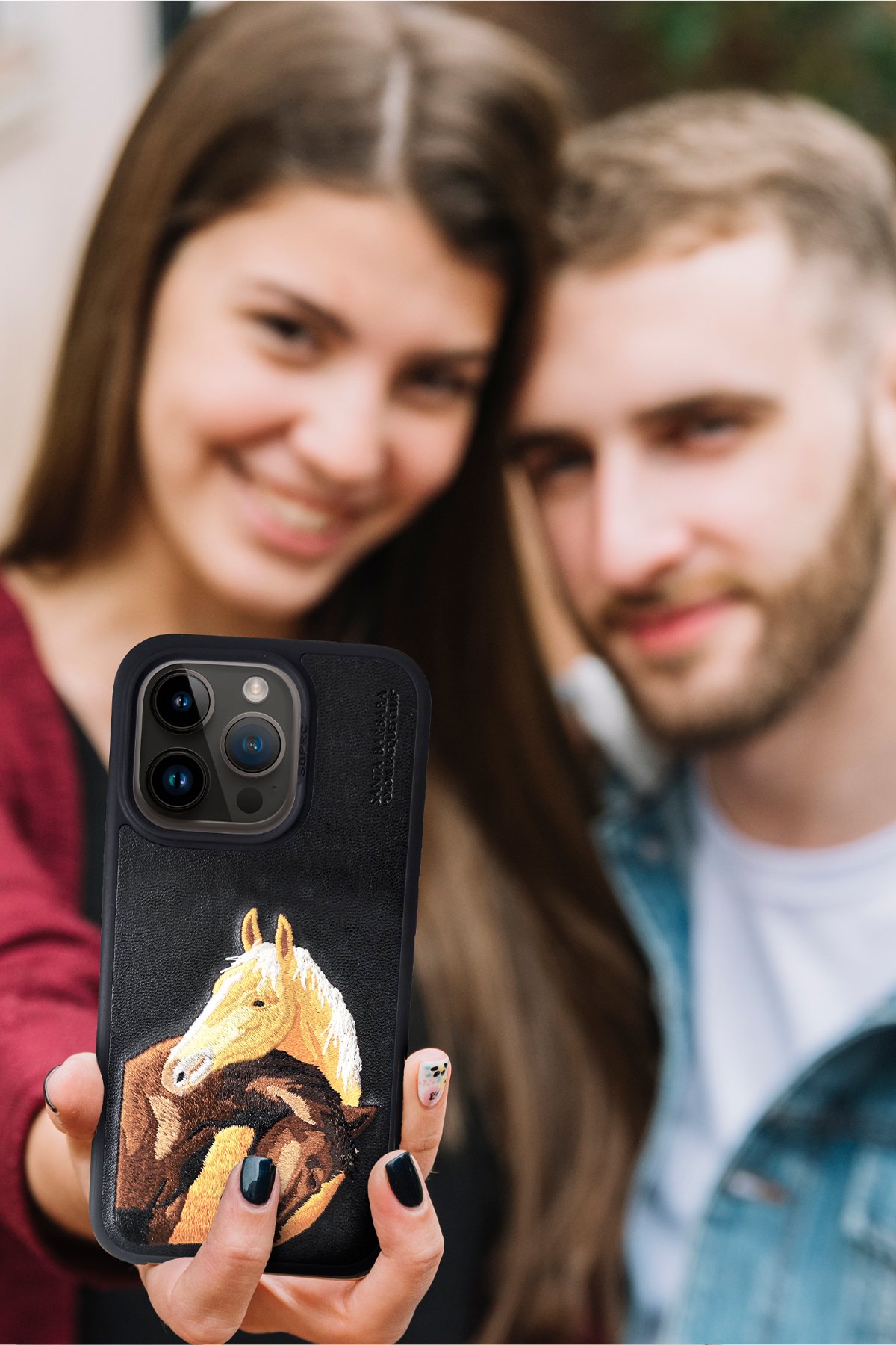 Santa Barbara Polo Racquet Club iPhone 15 Clyde Stand Kapak - Siyah