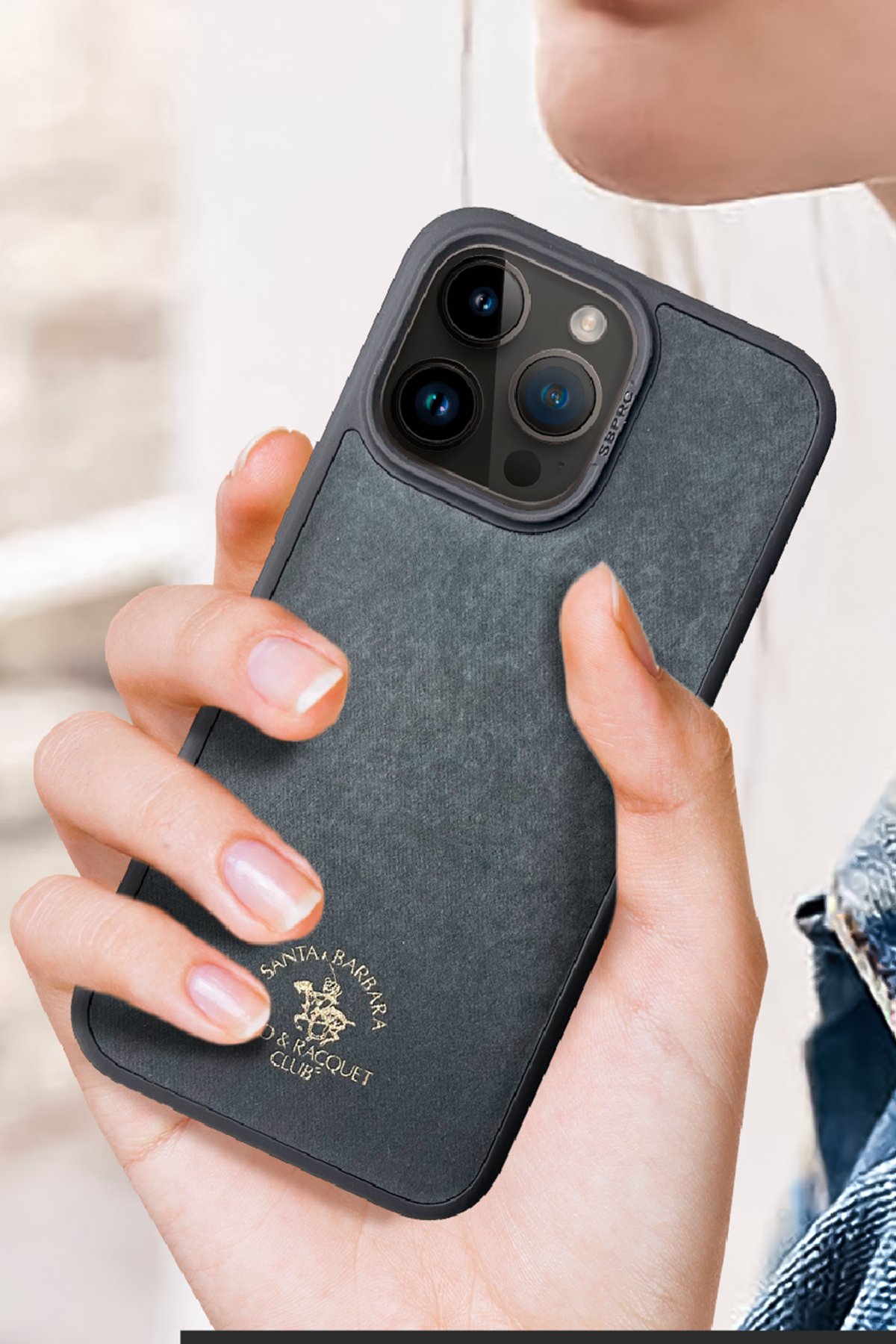 Santa Barbara Polo Racquet Club iPhone 15 Ogden Kapak - Kahverengi