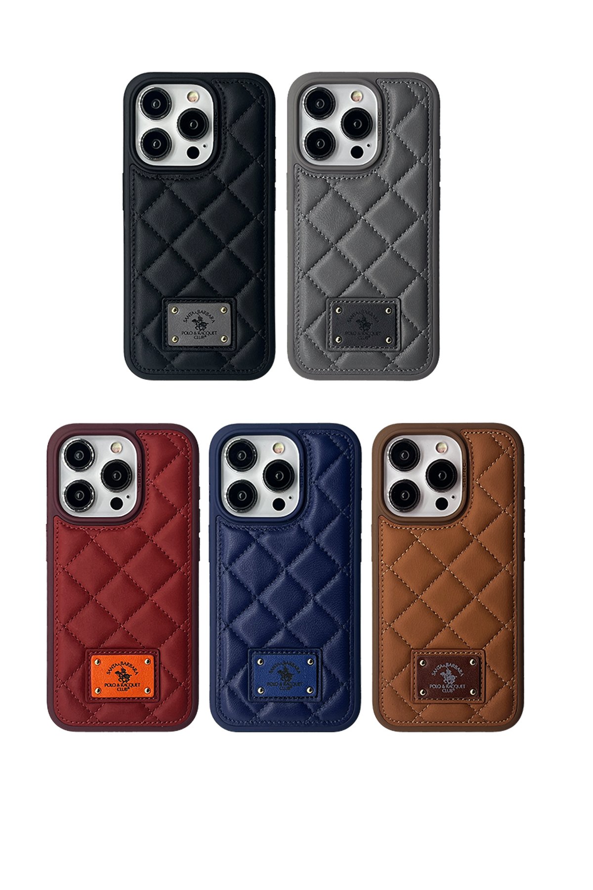 Santa Barbara Polo Racquet Club iPhone 15 Clyde Stand Kapak - Siyah