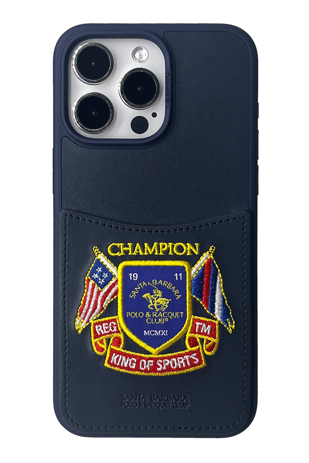 Santa Barbara Polo Racquet Club iPhone 15 Pro Hulda Kartvizitli Kapak - Kahverengi
