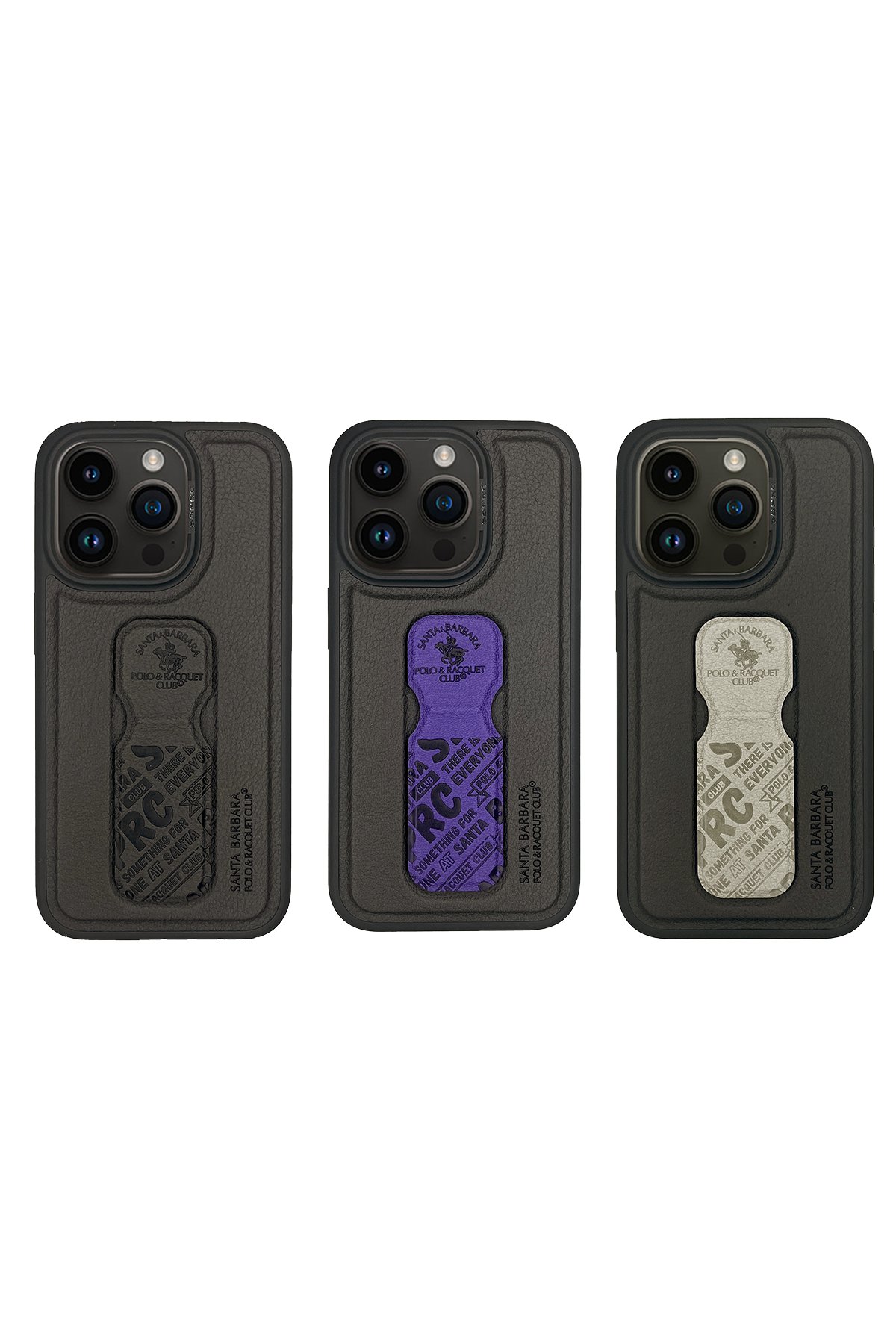 Santa Barbara Polo Racquet Club iPhone 15 Pro Timothy Cüzdanlı Standlı Kapak - Kahverengi