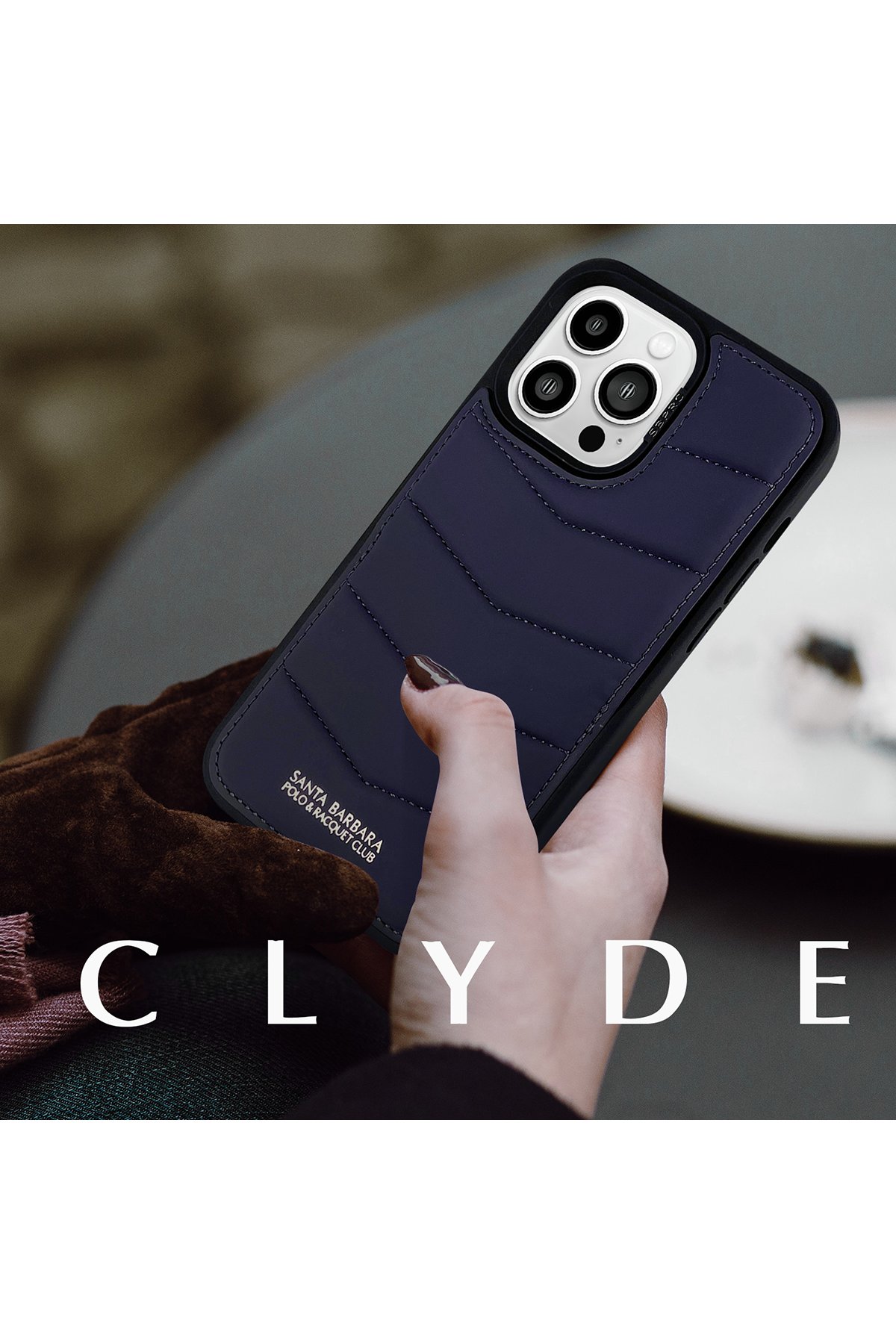 Santa Barbara Polo Racquet Club iPhone 15 Pro Gleen Magsafe Şeffaf Kapak - Şeffaf