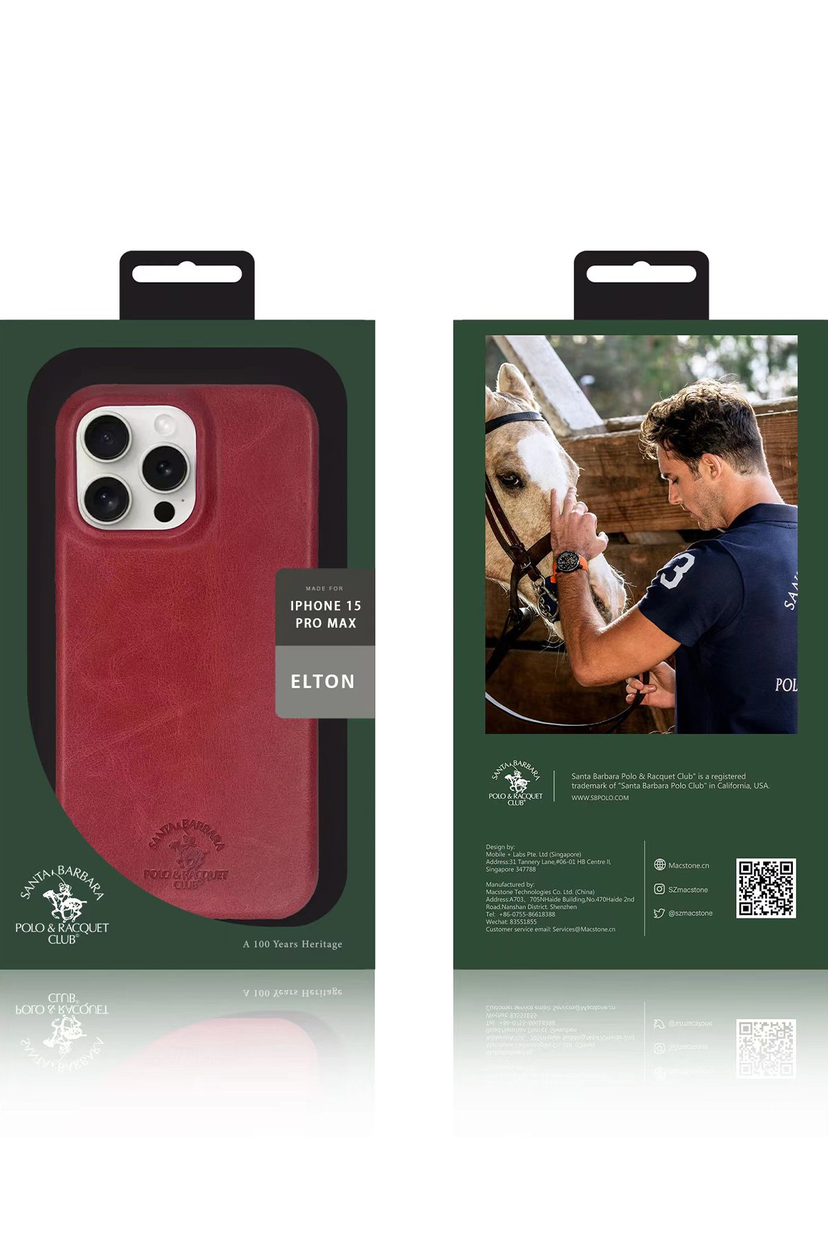 Santa Barbara Polo Racquet Club iPhone 15 Pro Gilbert Kapak - Siyah