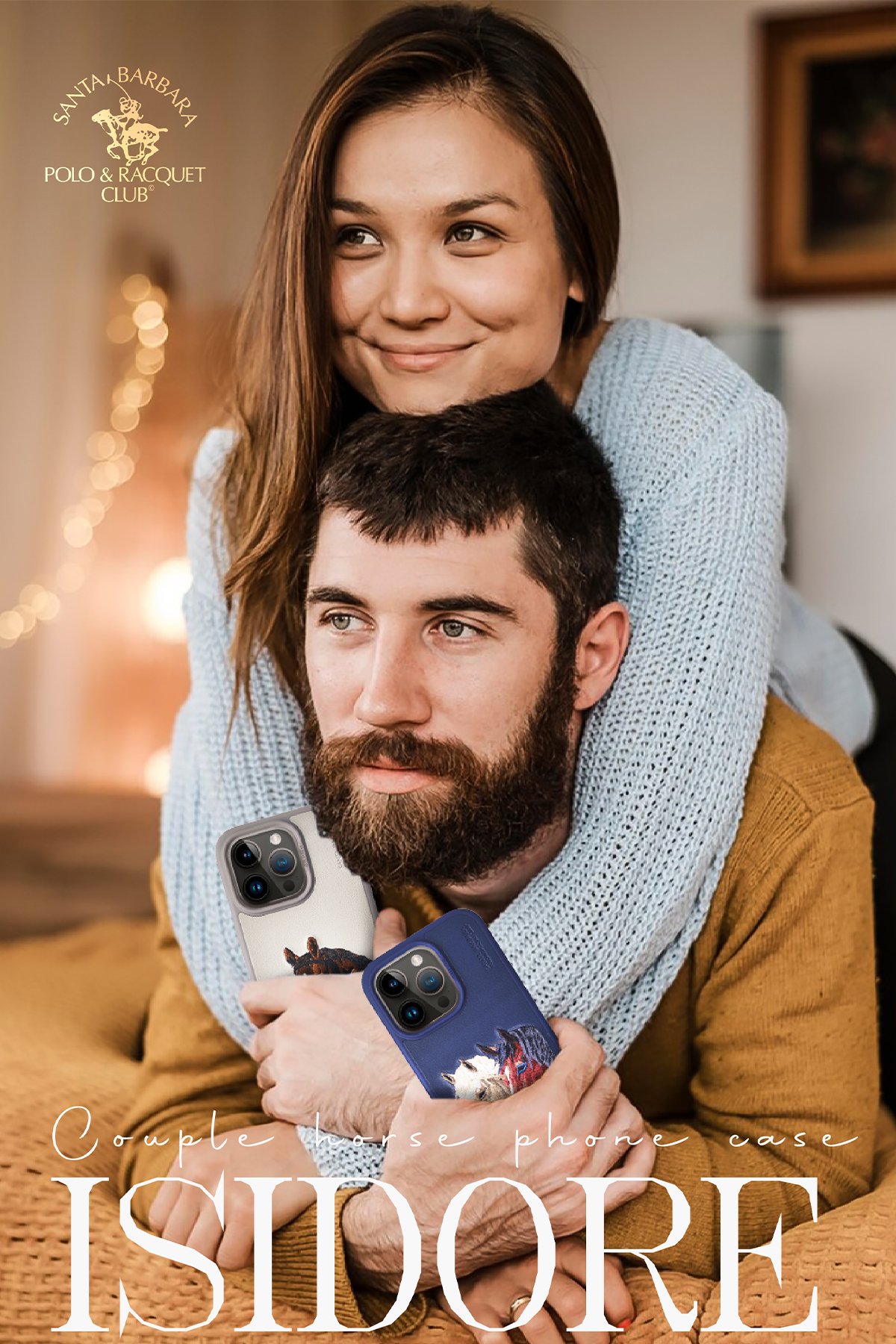 Santa Barbara Polo Racquet Club iPhone 15 Pro Blaise Stand Kapak - Mor