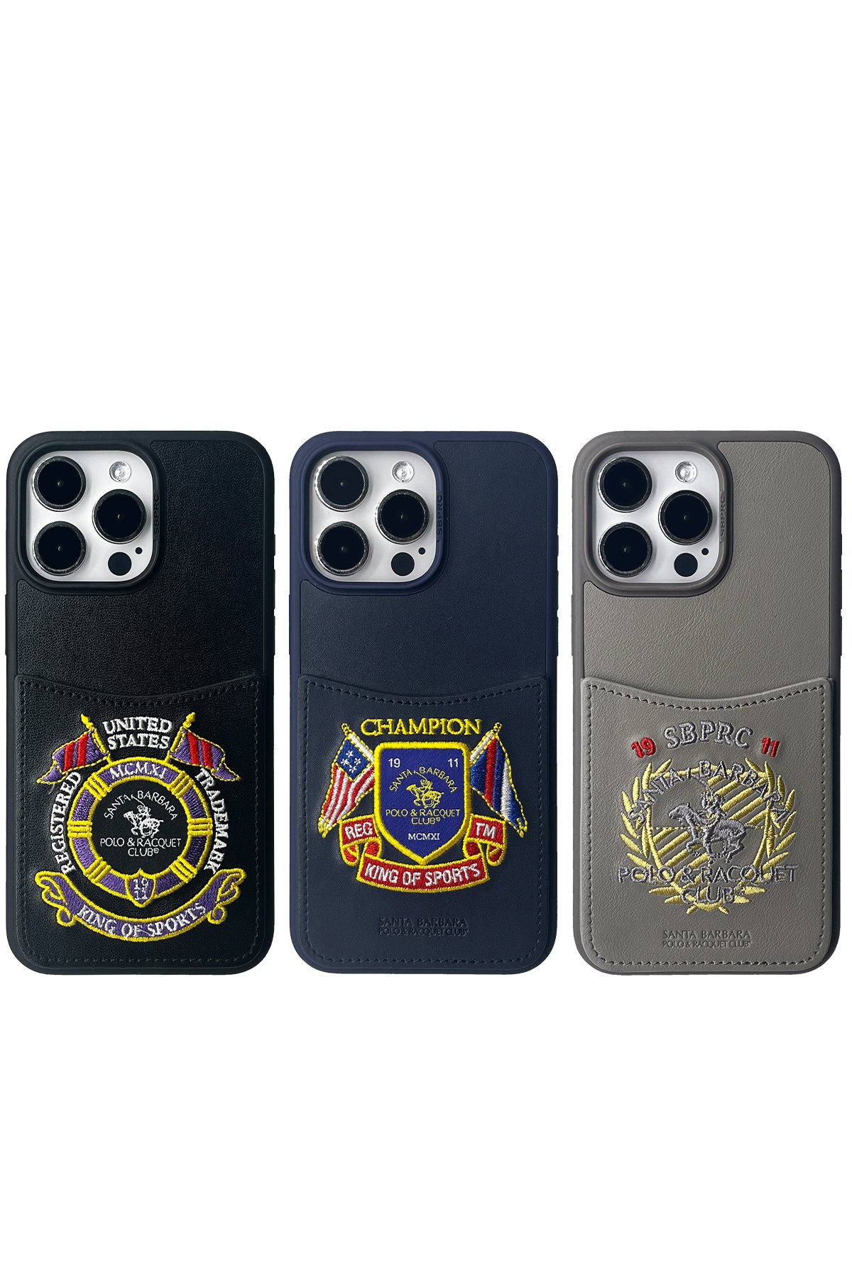 Santa Barbara Polo Racquet Club iPhone 15 Pro Max Burke Manyetik Cüzdanlı Kapak - Kahverengi