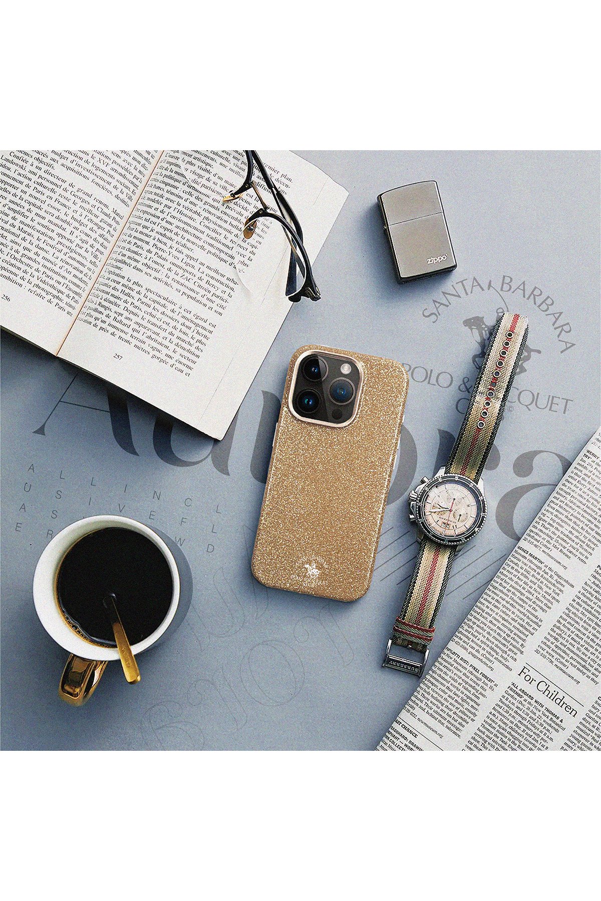 Santa Barbara Polo Racquet Club iPhone 15 Pro Max Norton Kapak - Siyah