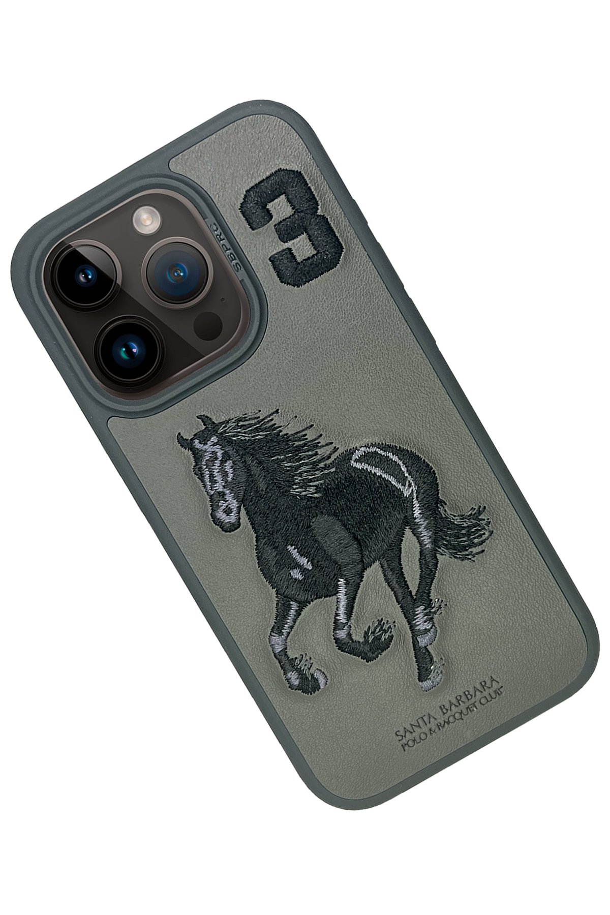 Santa Barbara Polo Racquet Club iPhone 15 Pro Max Blaise Stand Kapak - Mor