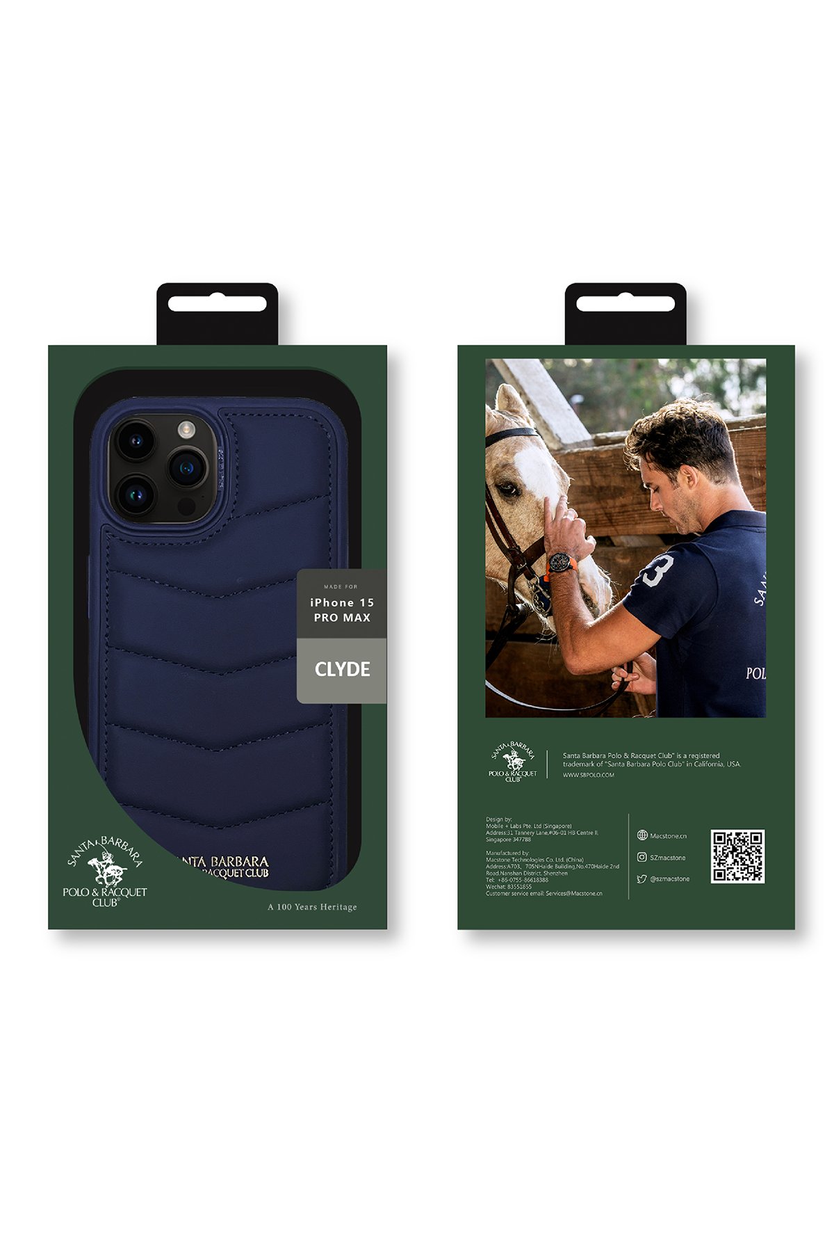 Santa Barbara Polo Racquet Club iPhone 15 Pro Max Isidore Kapak - Titan Gri