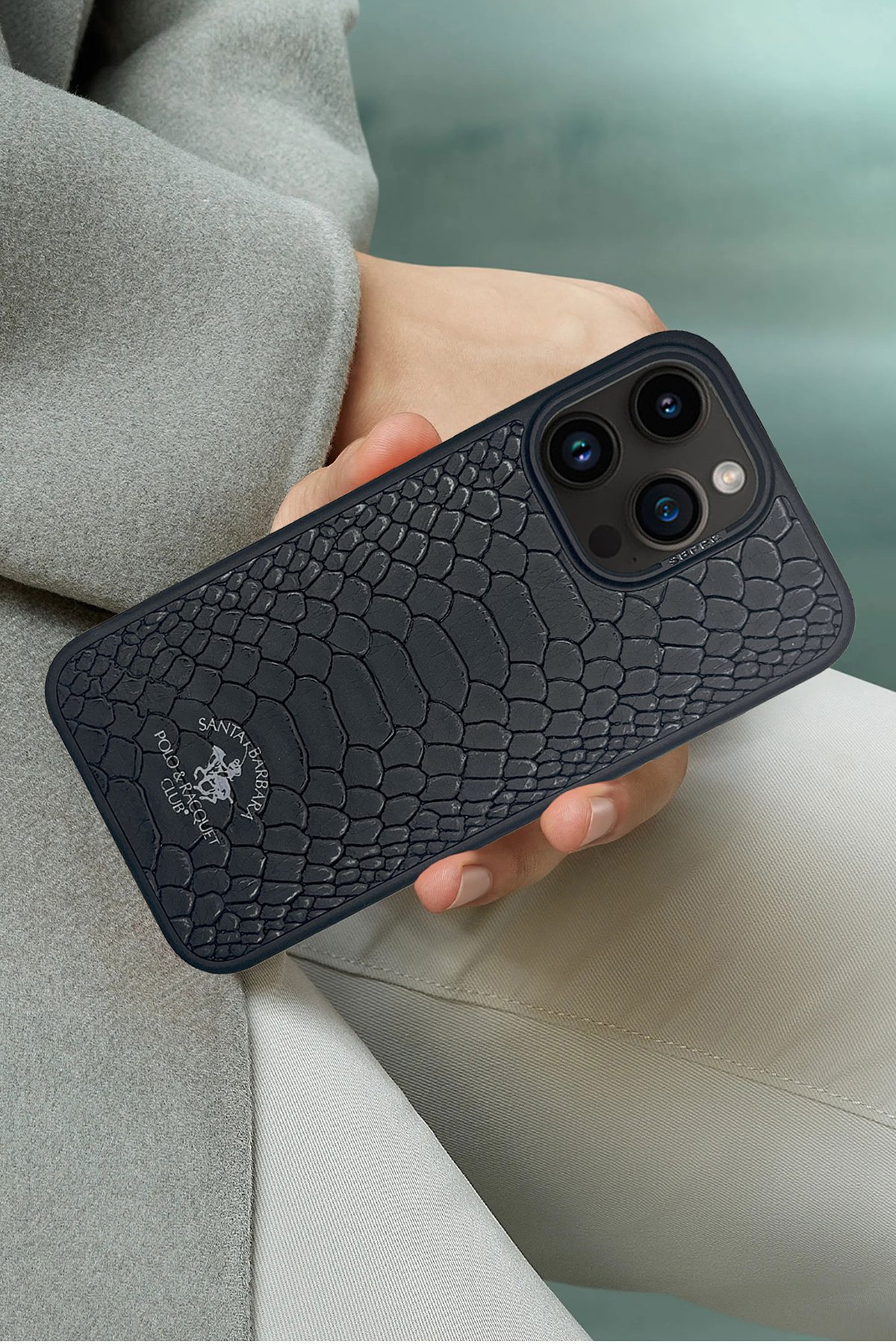 Santa Barbara Polo Racquet Club iPhone 15 Pro Max Curtis Kapak - Kırmızı