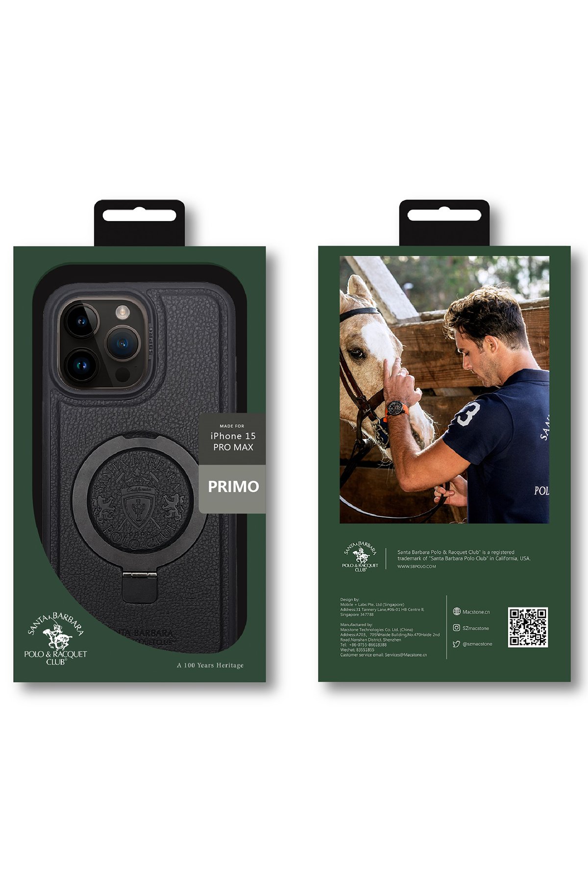 Santa Barbara Polo Racquet Club iPhone 15 Pro Max Norton Kapak - Lacivert