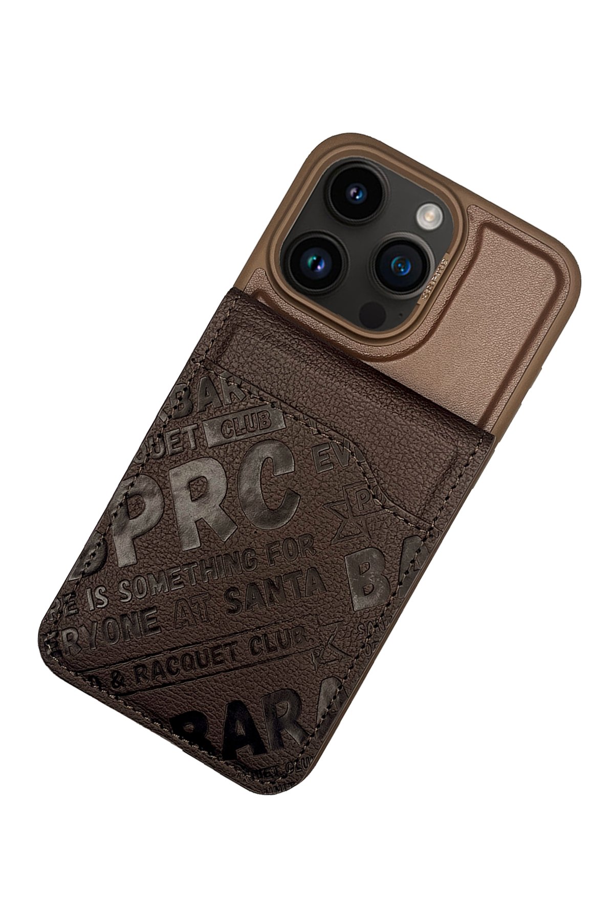 Santa Barbara Polo Racquet Club iPhone 15 Pro Max Hulda Kartvizitli Kapak - Gri