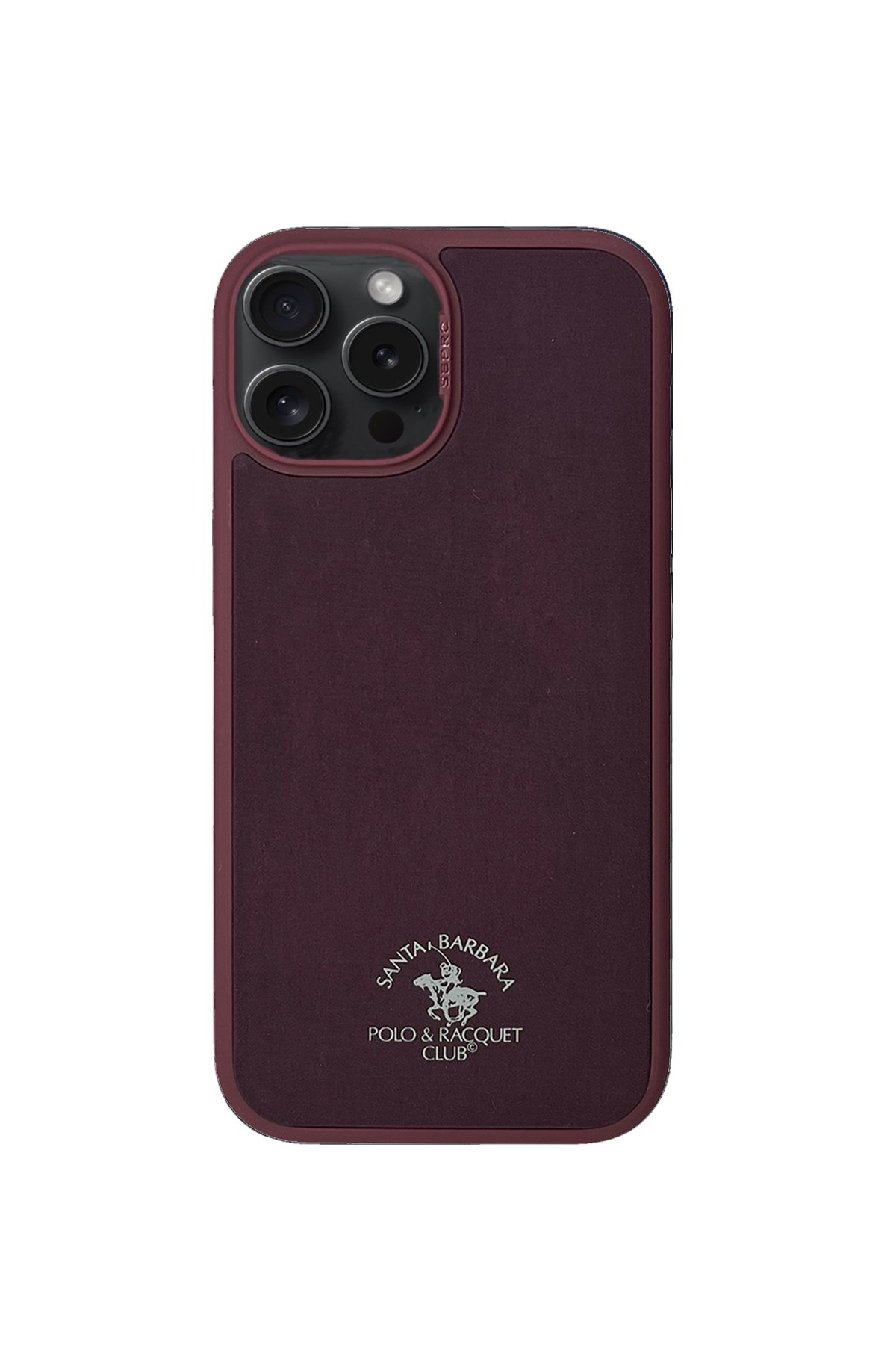 Santa Barbara Polo Racquet Club iPhone 15 Pro Elton Genuine Magsafe Deri Kapak - Siyah