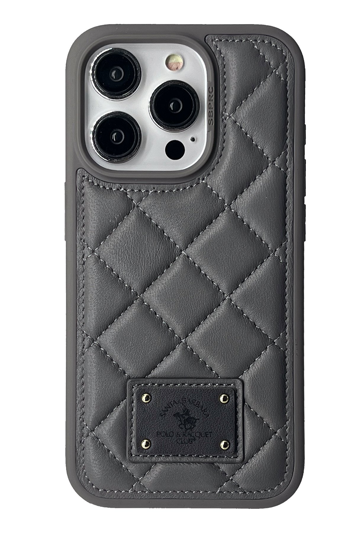 Santa Barbara Polo Racquet Club iPhone 15 Pro Savanna Kapak - Snow Leopard Beyaz