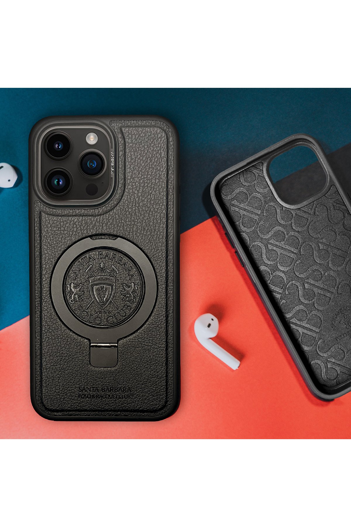 Santa Barbara Polo Racquet Club iPhone 15 Pro Curtis Kapak - Siyah