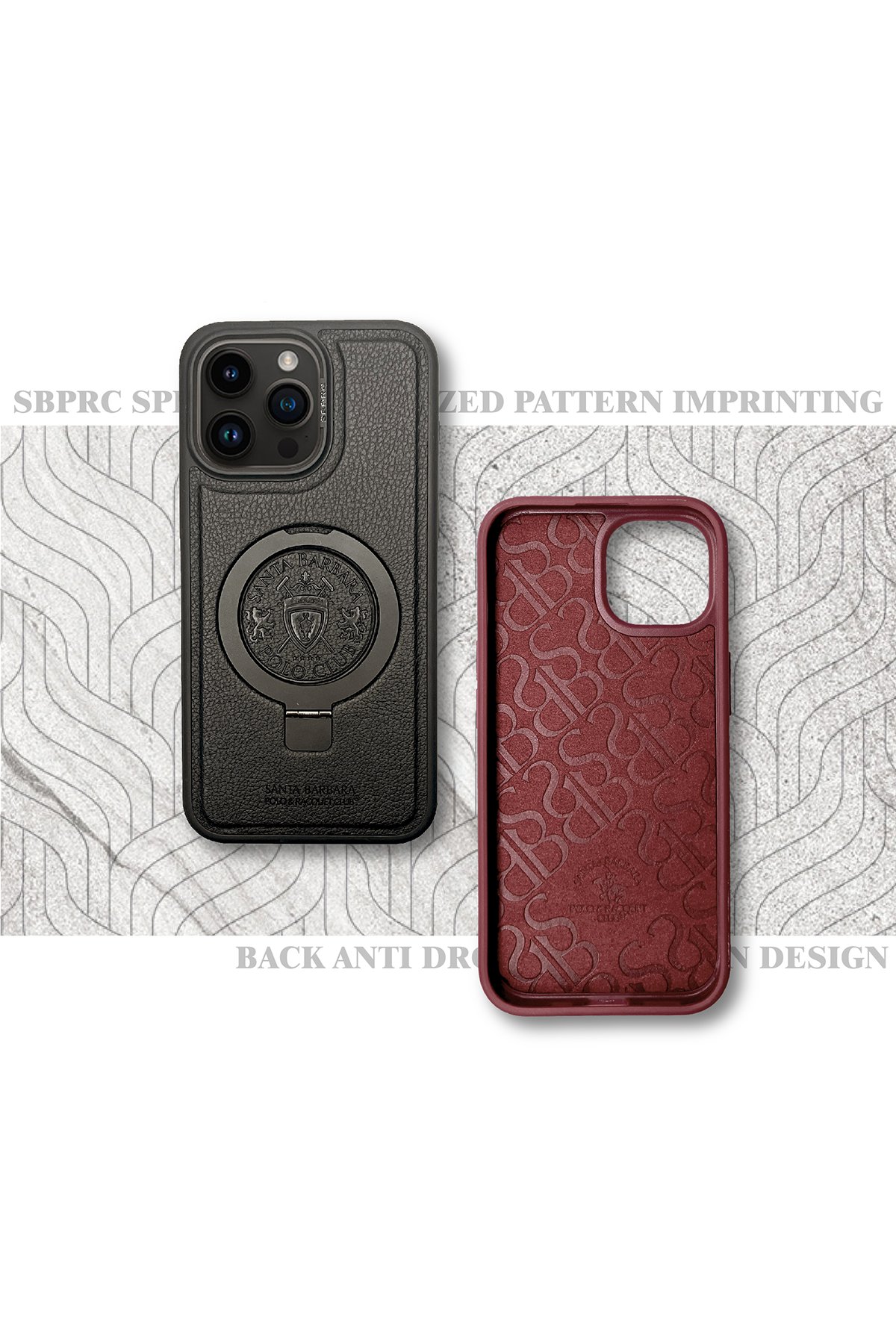 Santa Barbara Polo Racquet Club iPhone 15 Pro Curtis Kapak - Siyah