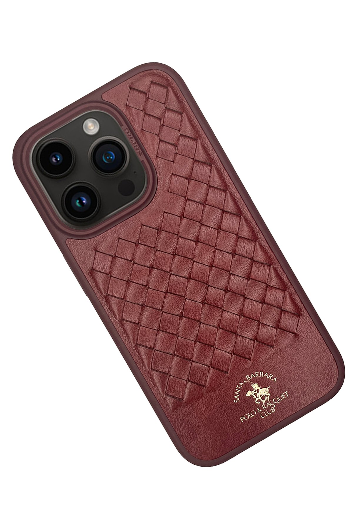 Santa Barbara Polo Racquet Club iPhone 15 Pro Burke Manyetik Cüzdanlı Kapak - Kahverengi