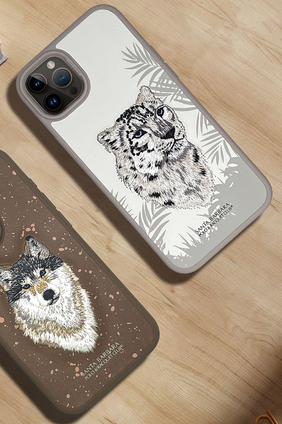 Santa Barbara Polo Racquet Club iPhone 15 Pro Patti Kapak - Titan Gri