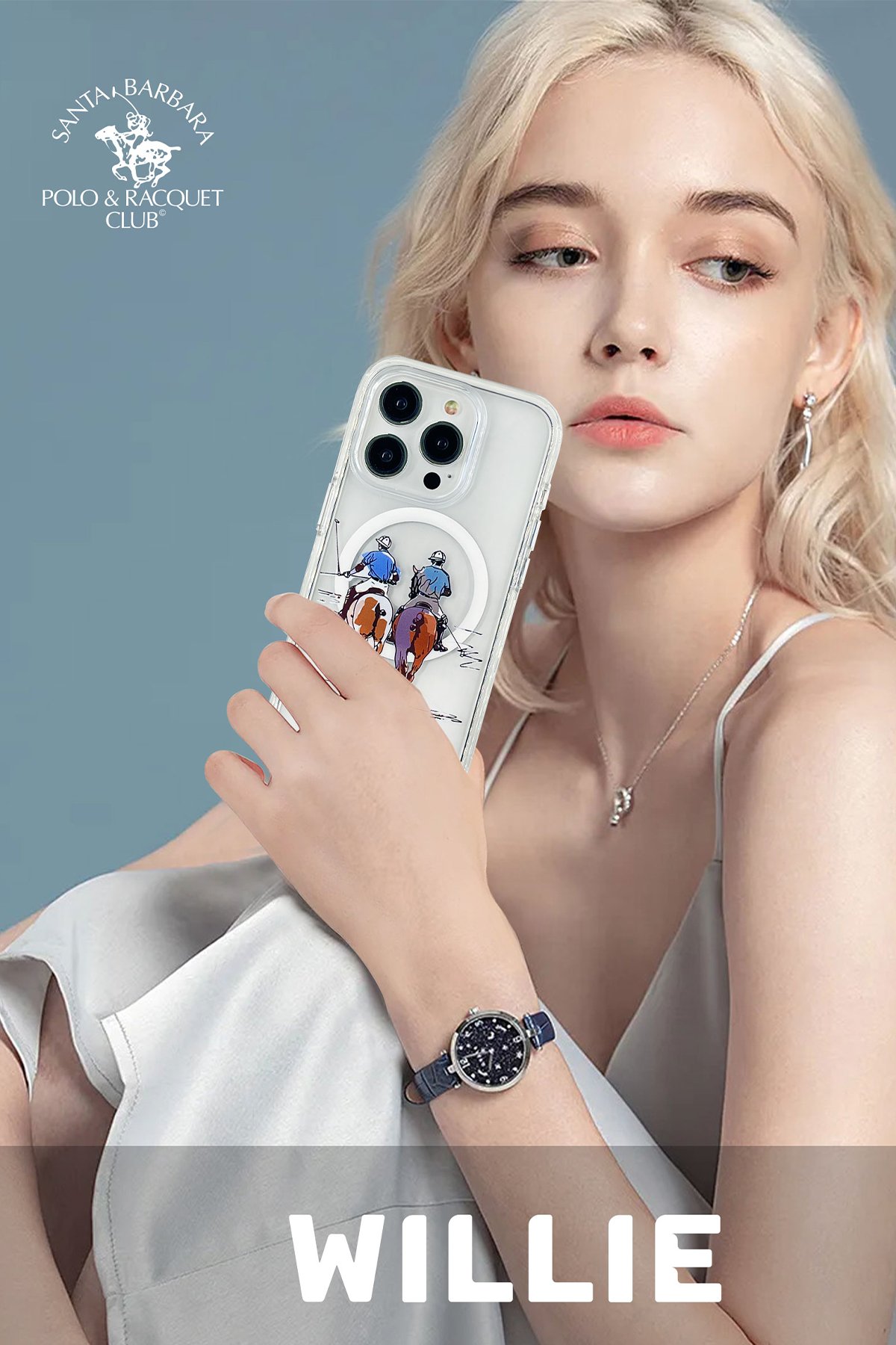 Santa Barbara Polo Racquet Club iPhone 15 Pro Ogden Kapak - Kahverengi