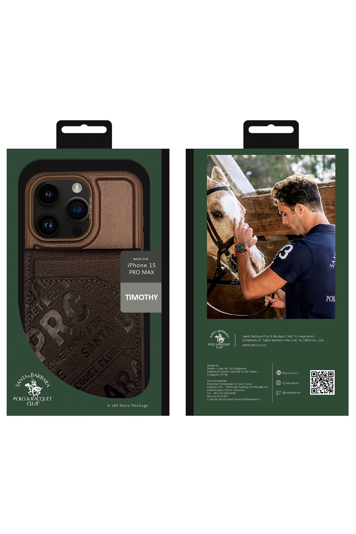 Santa Barbara Polo Racquet Club iPhone 15 Ogden Kapak - Titan Gri
