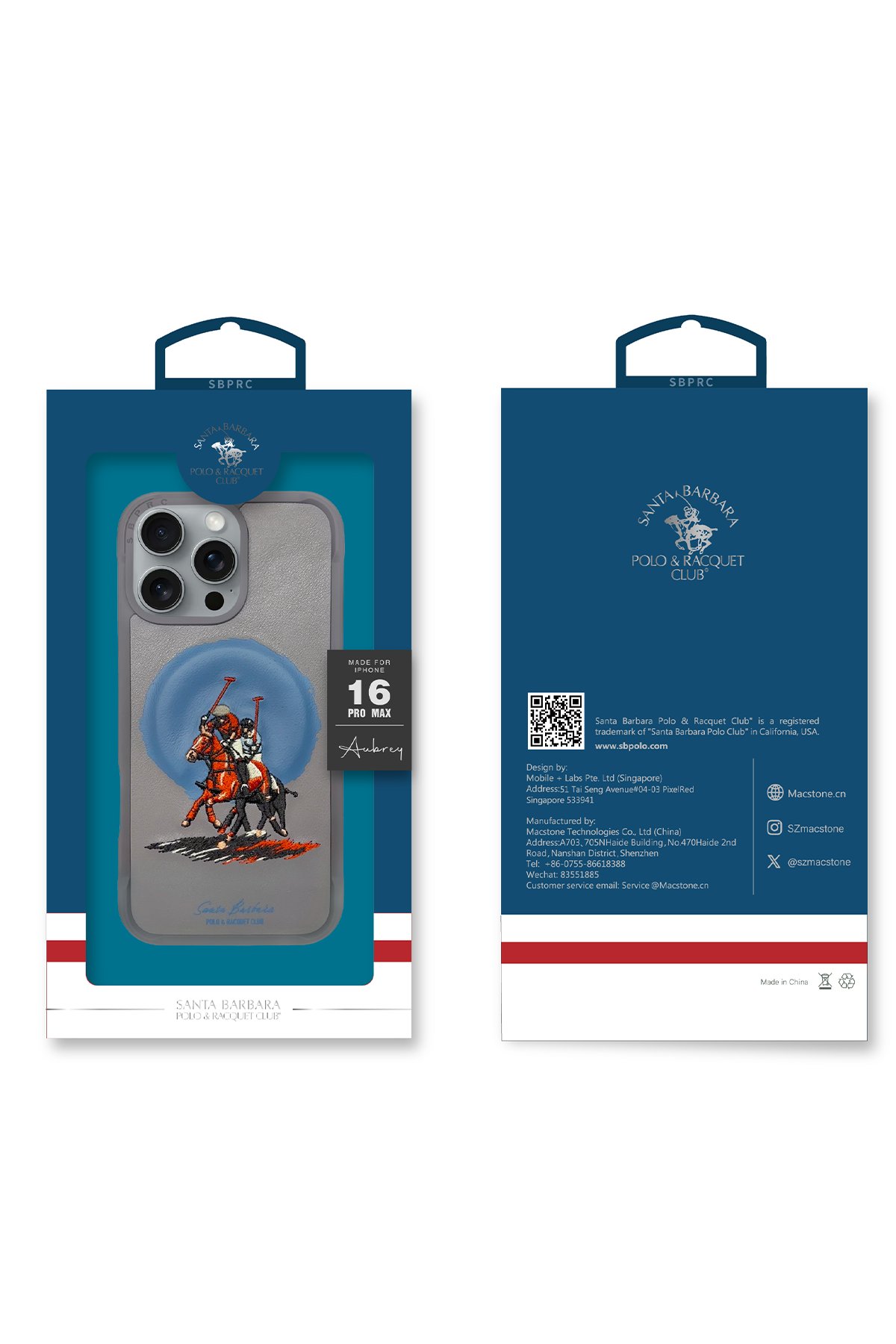 Santa Barbara Polo Racquet Club iPhone 16 Leonard Magsafe Kapak - Siyah