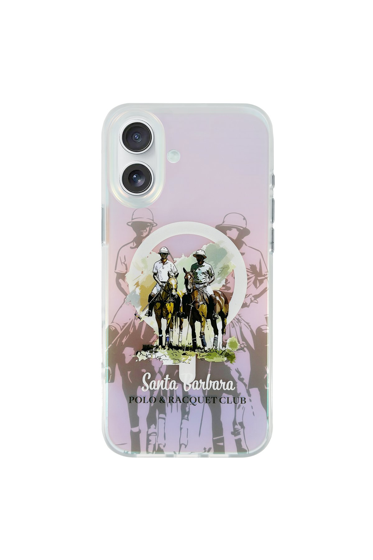 Santa Barbara Polo Racquet Club iPhone 16 Knight Deri Kapak - Titan Gri
