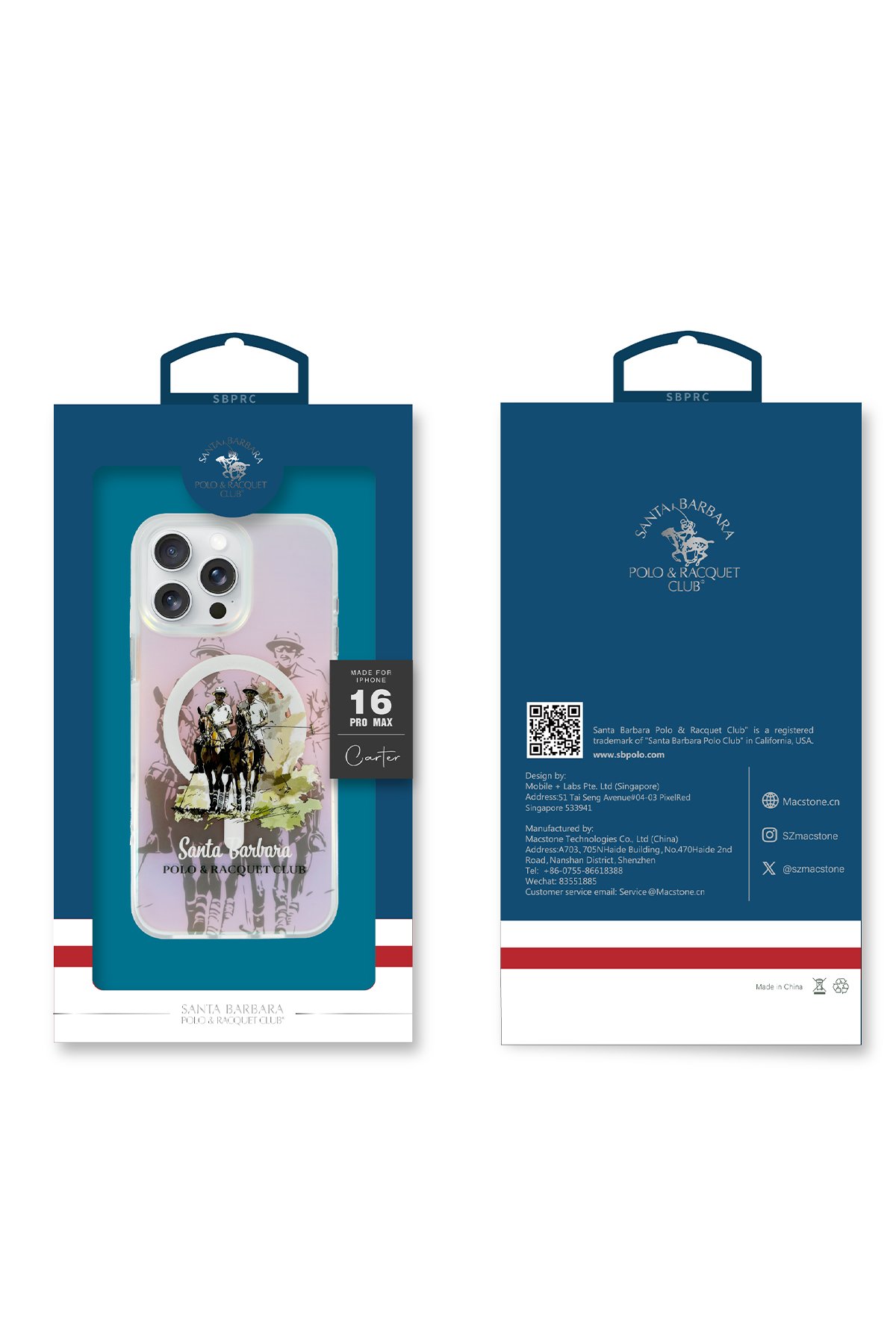 Santa Barbara Polo Racquet Club iPhone 16 Knight Deri Kapak - Titan Gri