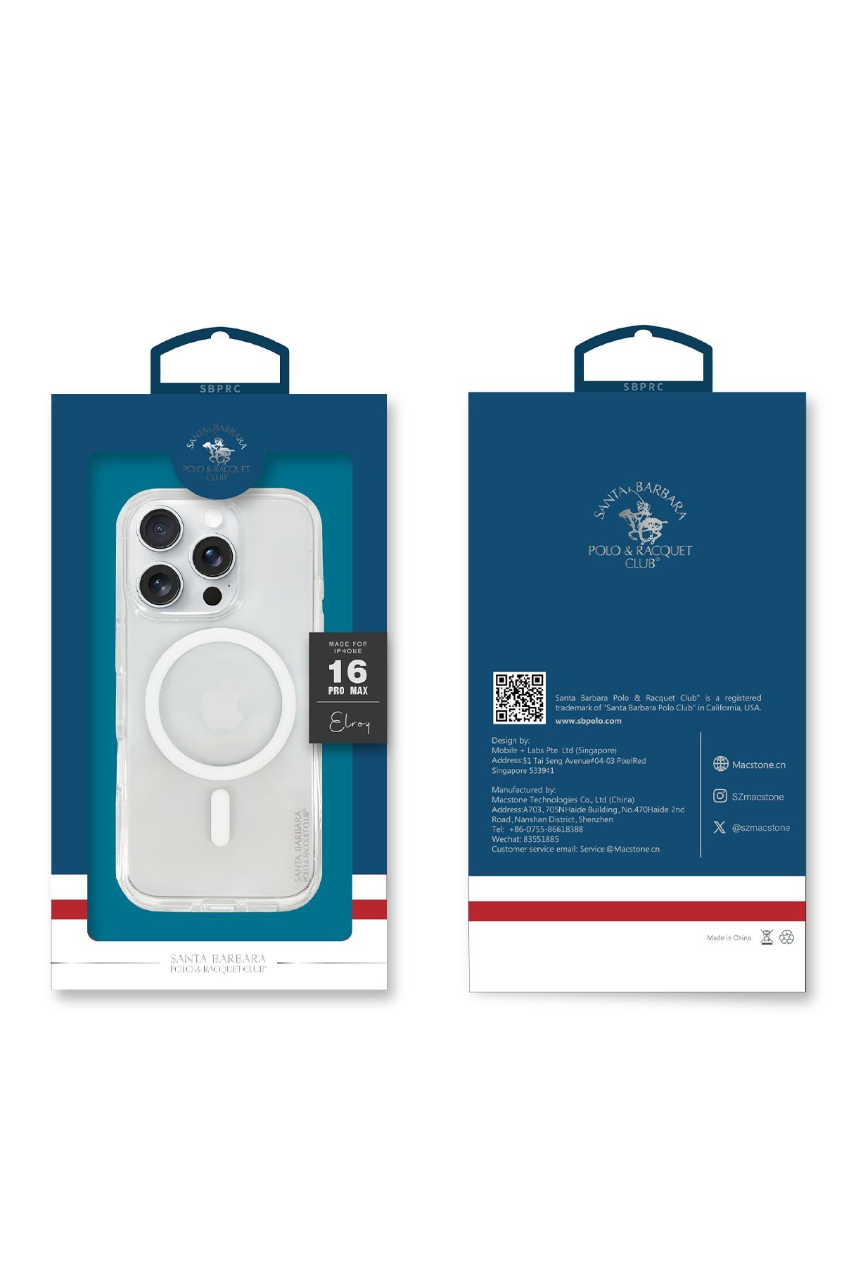 Santa Barbara Polo Racquet Club iPhone 16 Boris Kapak - Gri