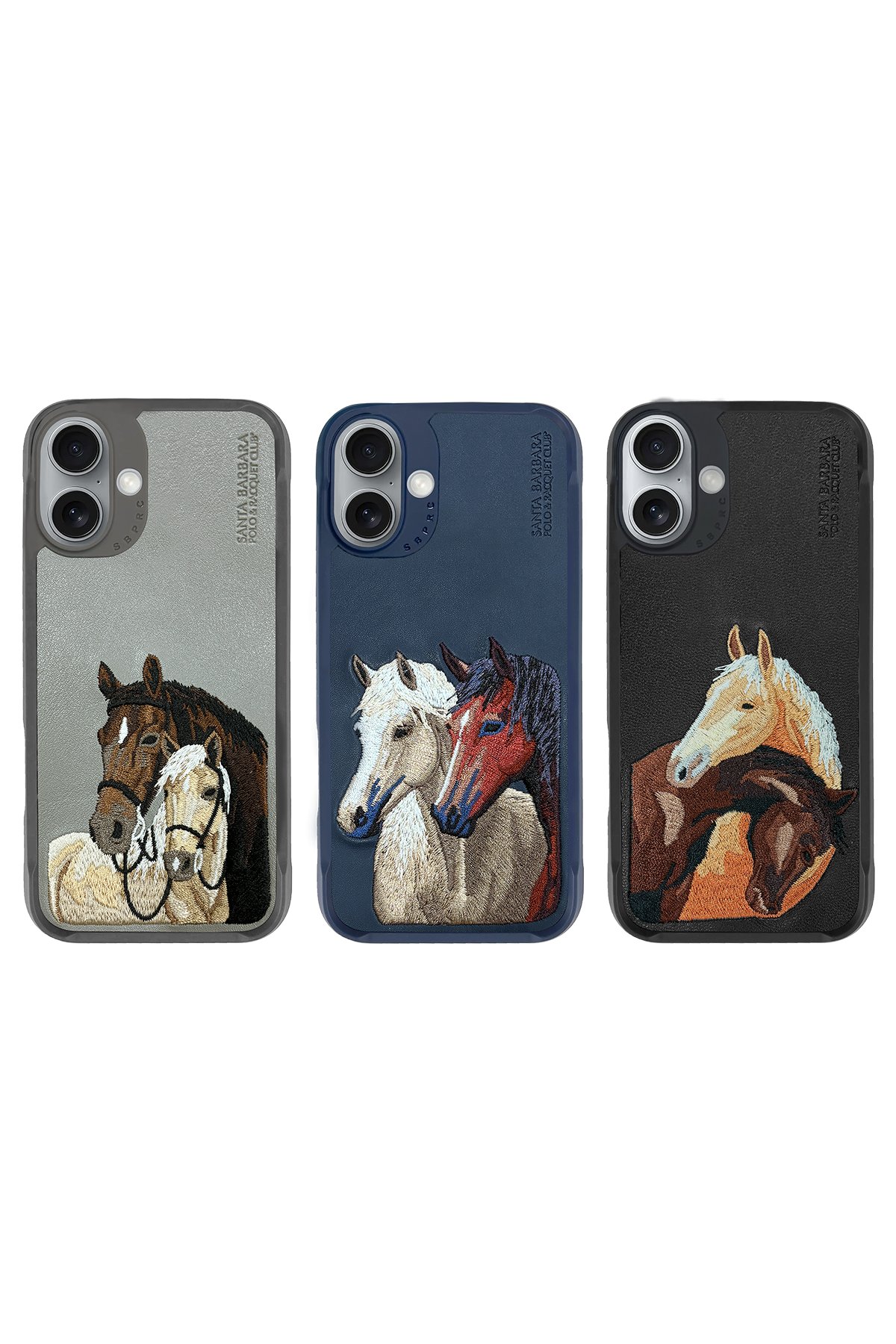 Santa Barbara Polo Racquet Club iPhone 16 Sagar Magsafe Kapak - Titan Gri