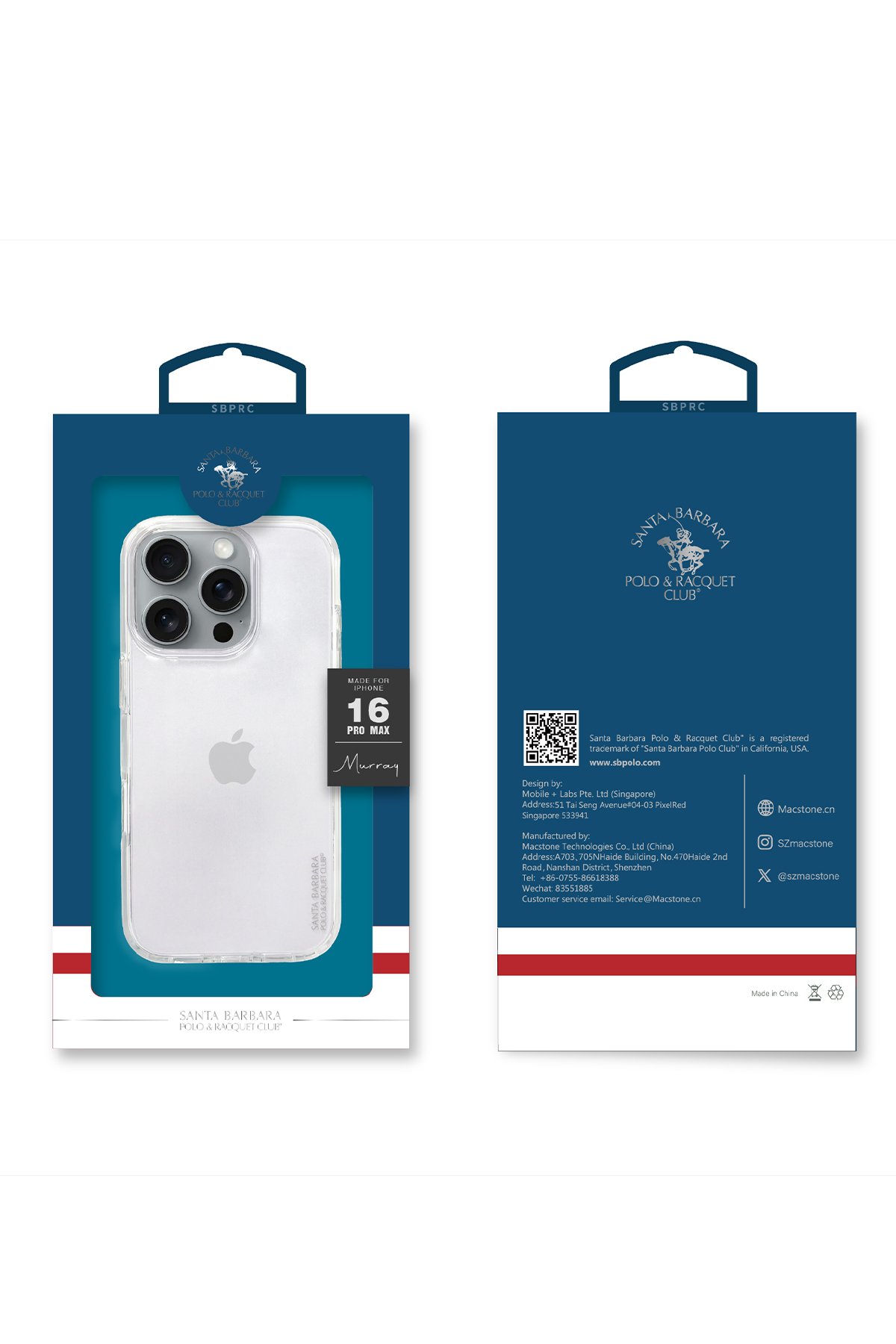 Santa Barbara Polo Racquet Club iPhone 16 Plus Knight Deri Kapak - Titan Gri
