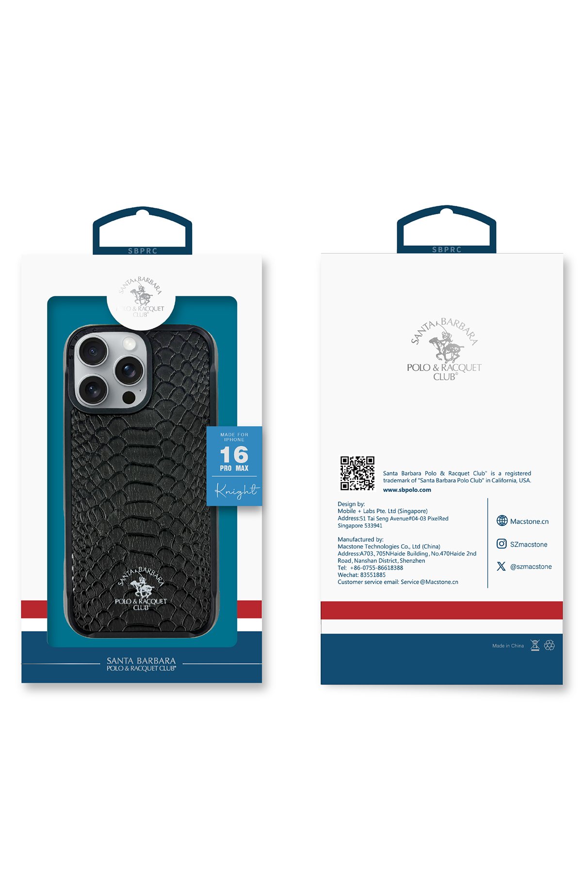 Santa Barbara Polo Racquet Club iPhone 16 Pro Virgil Magsafe Kapak - Siyah