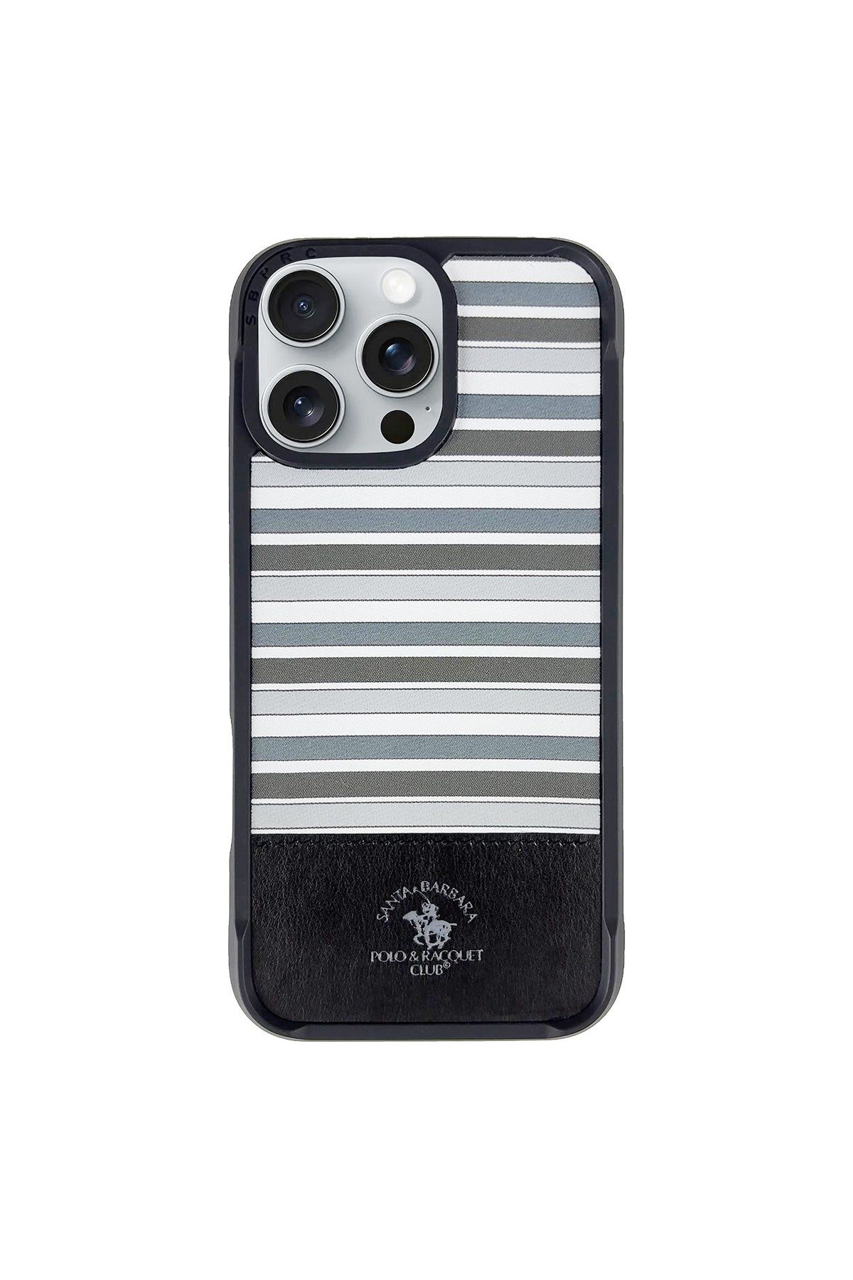 Santa Barbara Polo Racquet Club iPhone 16 Pro Max Hazel Karbon Set Kapak - Siyah