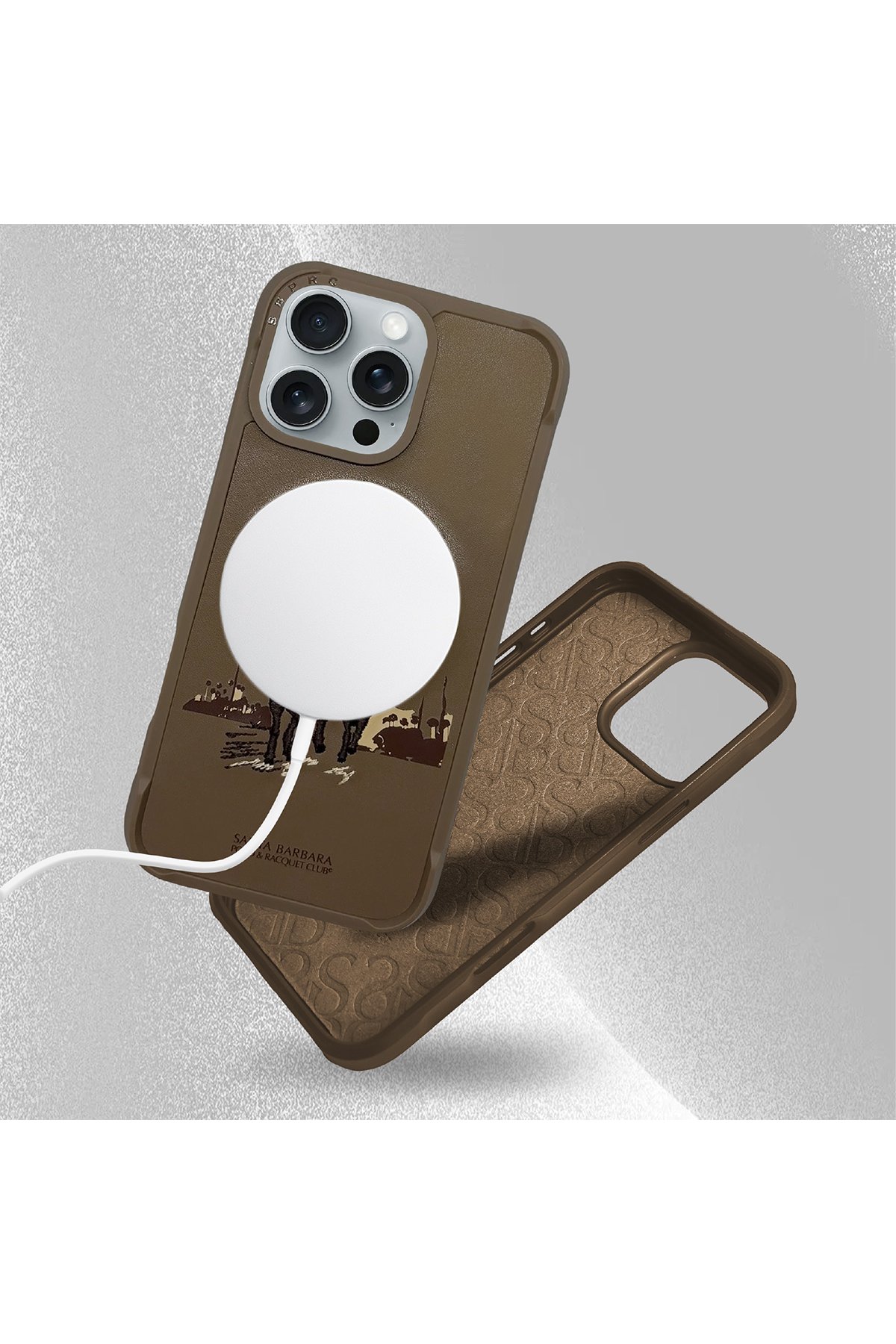 Santa Barbara Polo Racquet Club iPhone 16 Pro Max Augus Magsafe Kapak - Rose Gold