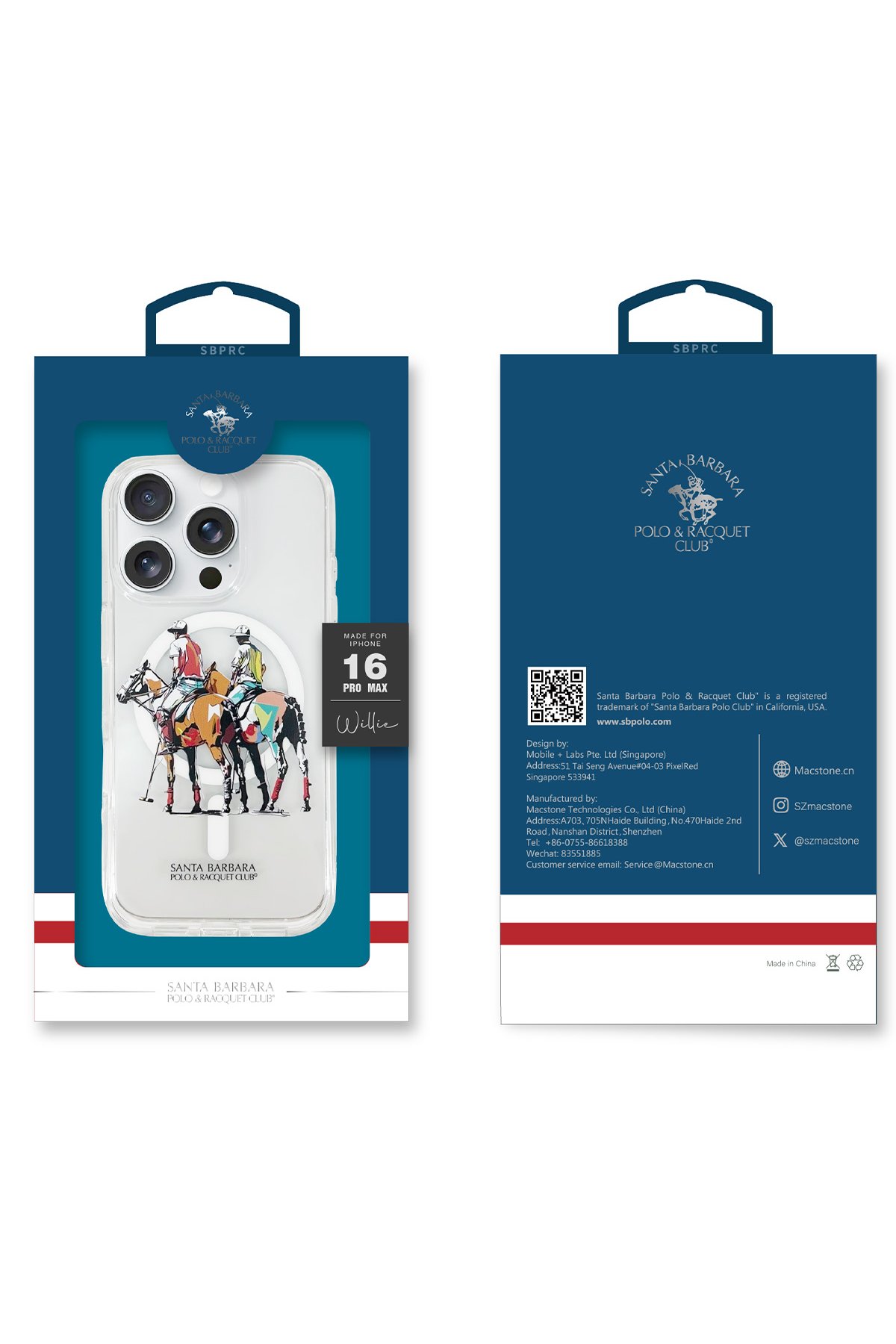 Santa Barbara Polo Racquet Club iPhone 16 Pro Max Knight Deri Kapak - Kahverengi