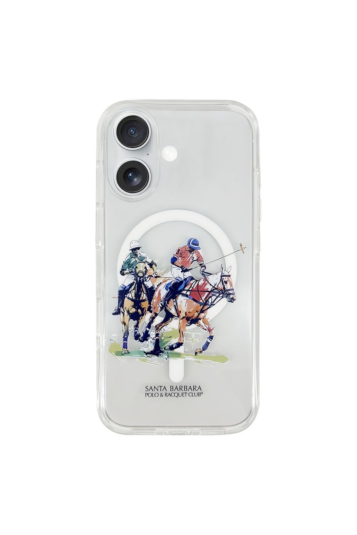 Santa Barbara Polo Racquet Club iPhone 16 Knight Deri Kapak - Titan Gri