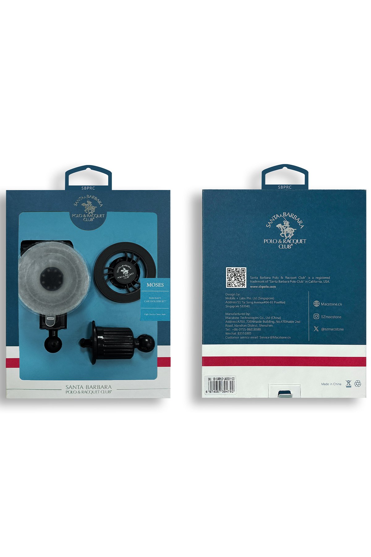 Santa Barbara Polo Racquet Club Alva 27W Type-C to Lightning PD Data Şarj Kablosu - Gri