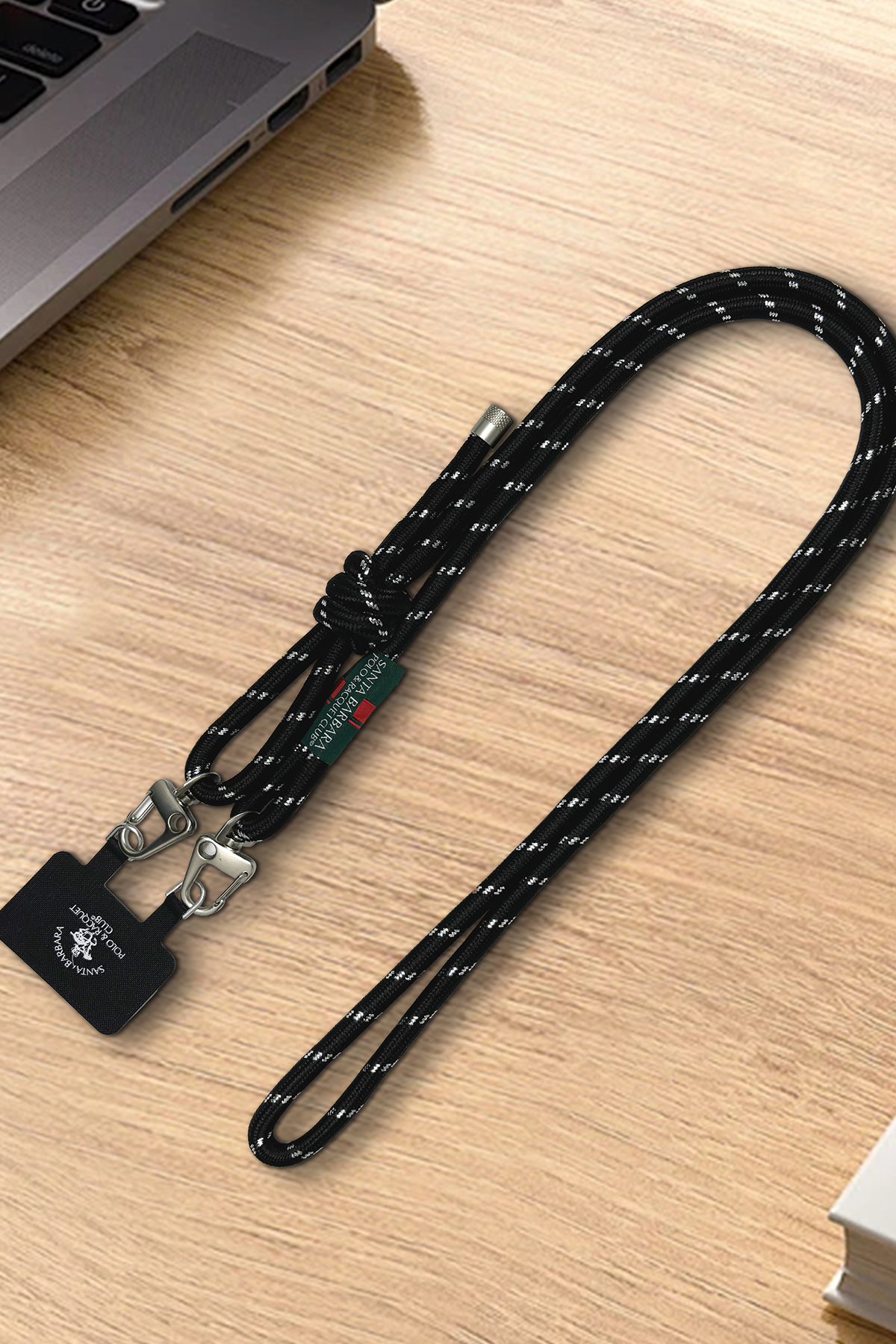 Santa Barbara Polo Racquet Club Basil 3in1 USB to Type-C Lightning ve Micro Çıkışlı Data Şarj Kablosu - Siyah