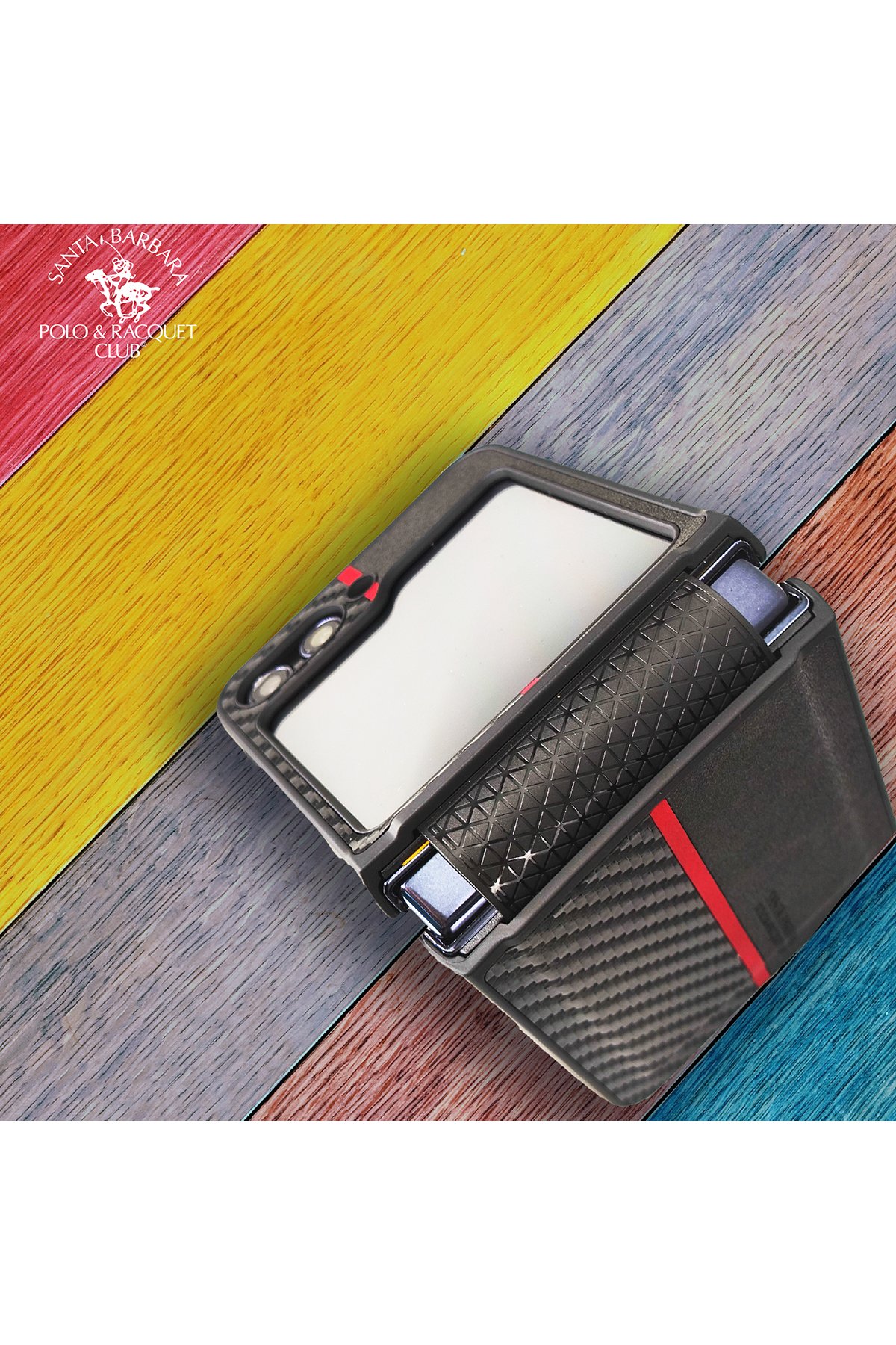 Santa Barbara Polo Racquet Club Samsung Galaxy Z Flip 5 Kent Kapak - Siyah