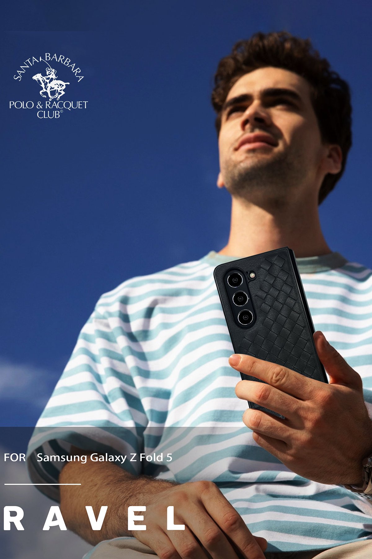 Santa Barbara Polo Racquet Club Samsung Galaxy Z Fold 5 Kent Kapak - Siyah