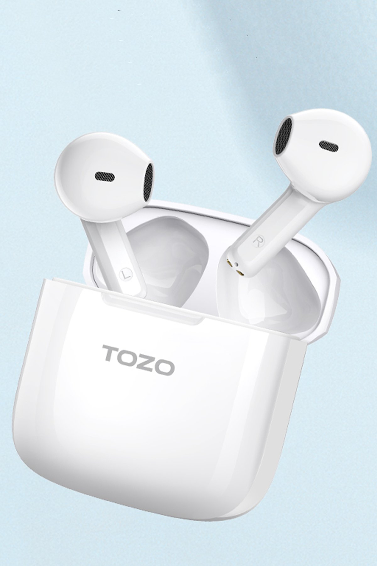Tozo T10S Çağrı Gürültü Engelleyici Özellikli Ultra Hafif IPX8 Su Geçirmez Bluetooth 5.2 Kablosuz Airpods Kulaklık - Siyah