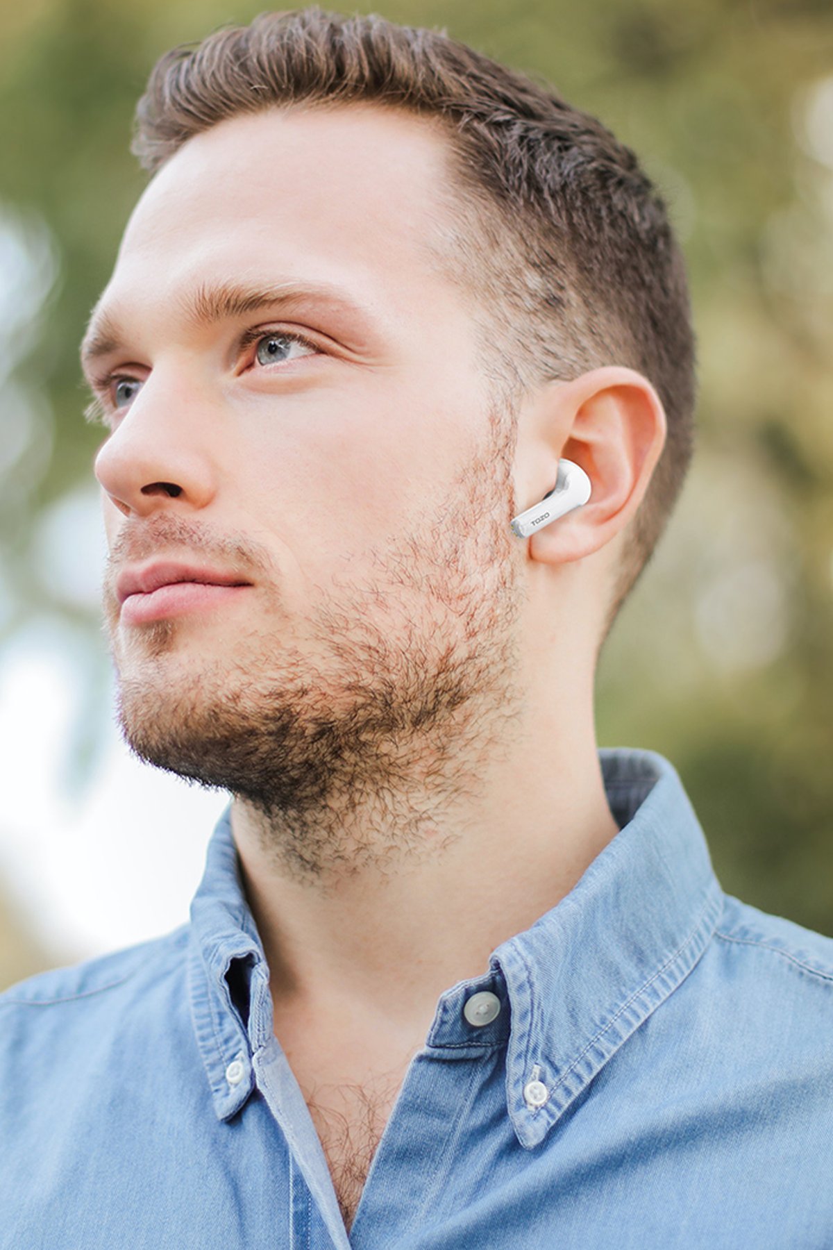 Tozo T10S Çağrı Gürültü Engelleyici Özellikli Ultra Hafif IPX8 Su Geçirmez Bluetooth 5.2 Kablosuz Airpods Kulaklık - Siyah