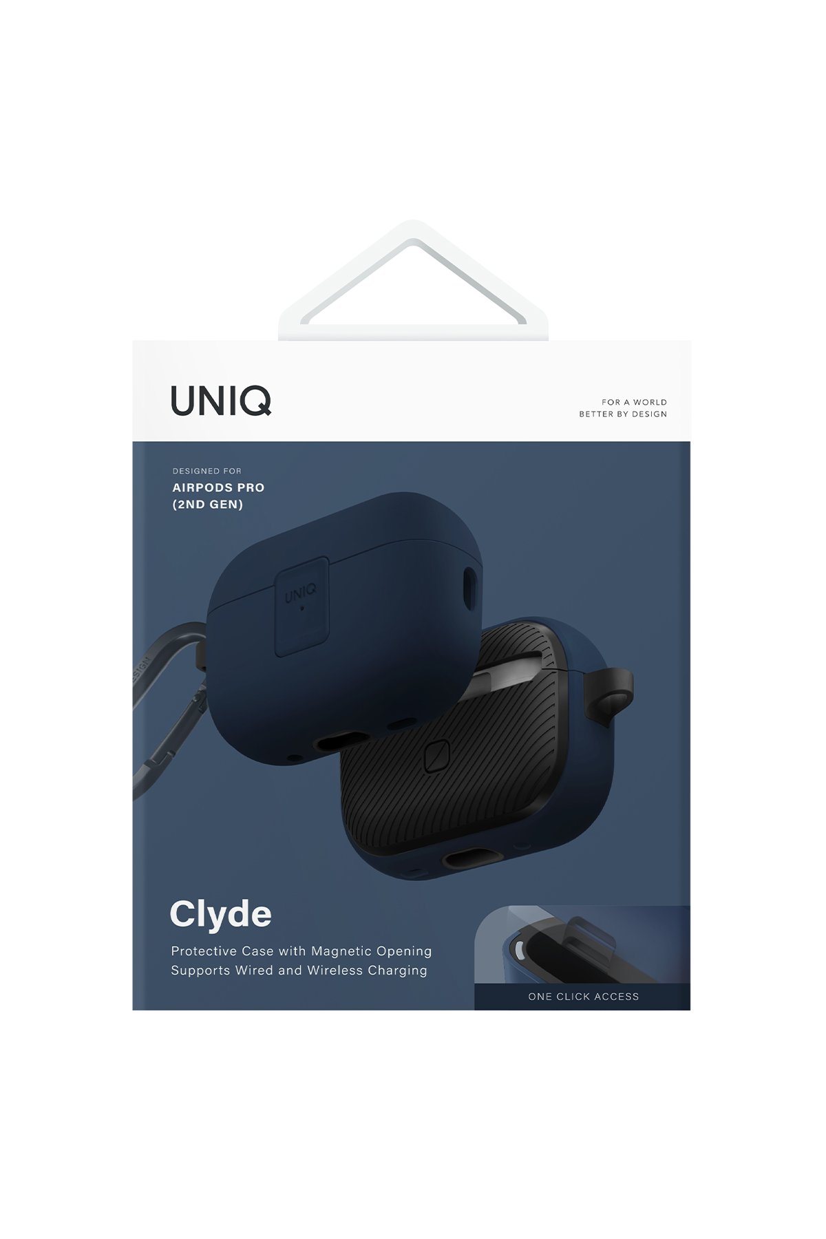 Uniq Airpods Pro 2 (2.nesil) Nexo Silikon Kılıf - Lacivert