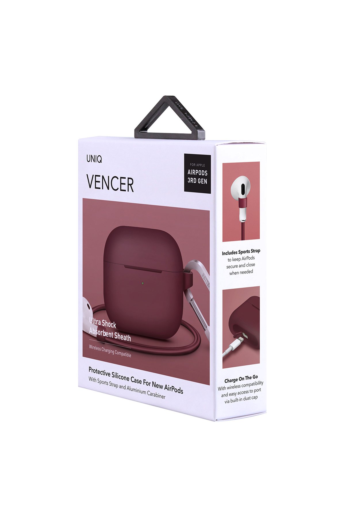 Uniq Airpods 3 (3.nesil) Nexo Silikon Kılıf - Koyu Gri