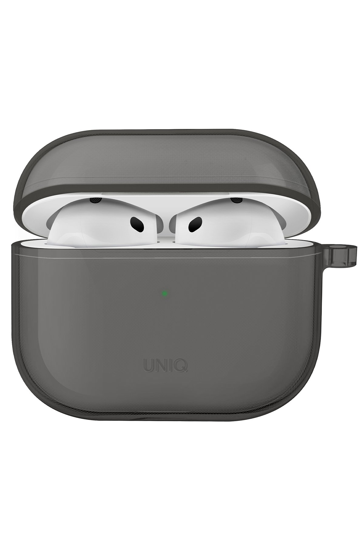Uniq Airpods 4 (4.nesil) Lyden DS Deri Kılıf - Titan Gri