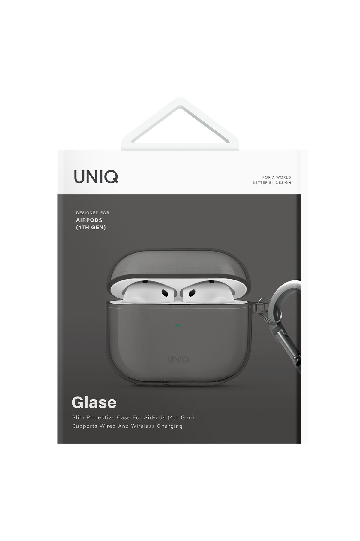 Uniq Airpods 4 (4.nesil) Lyden DS Deri Kılıf - Titan Gri