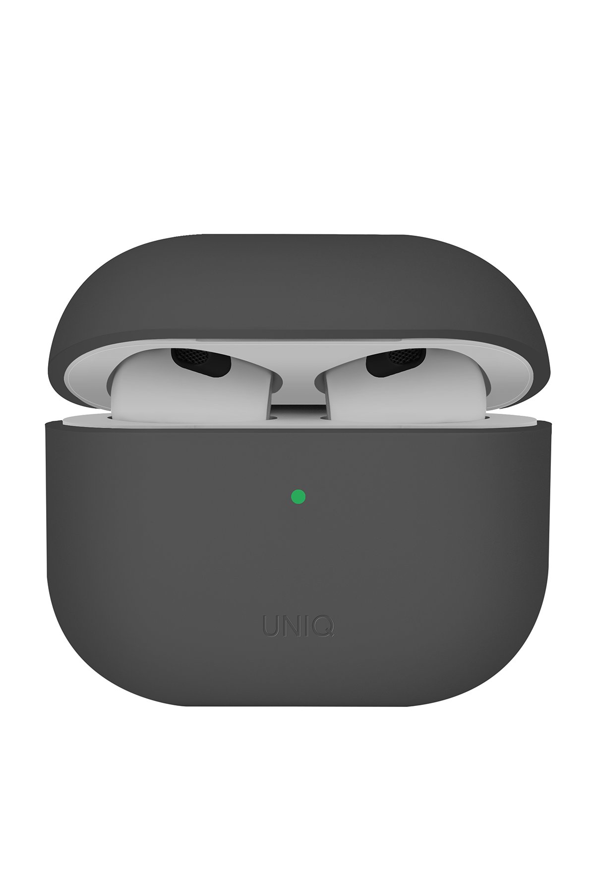 Uniq Airpods 4 (4.nesil) Glase Silikon Kılıf - Siyah