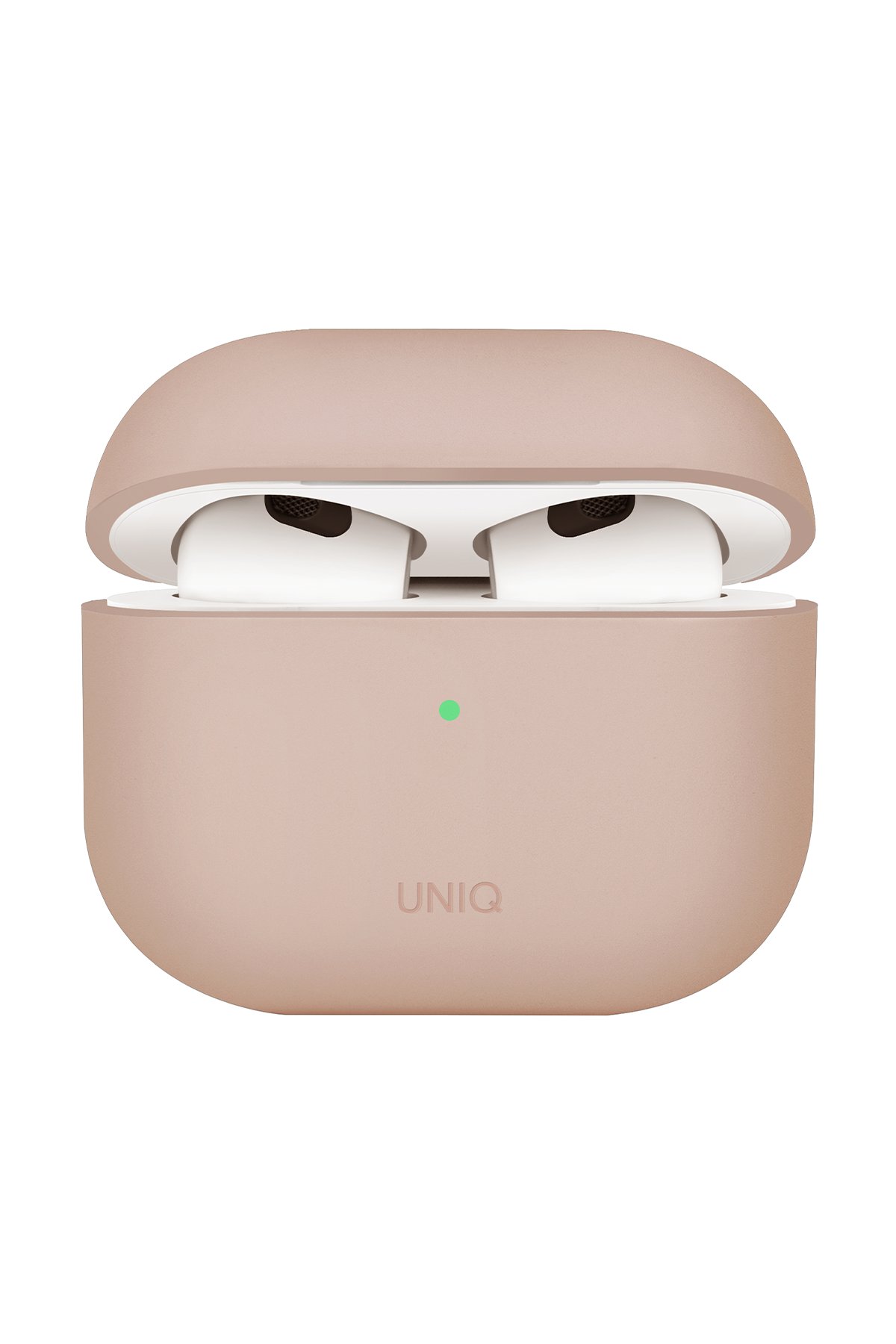 Uniq Airpods 4 (4.nesil) Lino Silikon Kılıf - Gri