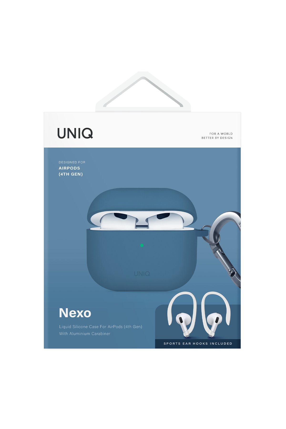 Uniq Airpods 4 (4.nesil) Lino Silikon Kılıf - Yeşil